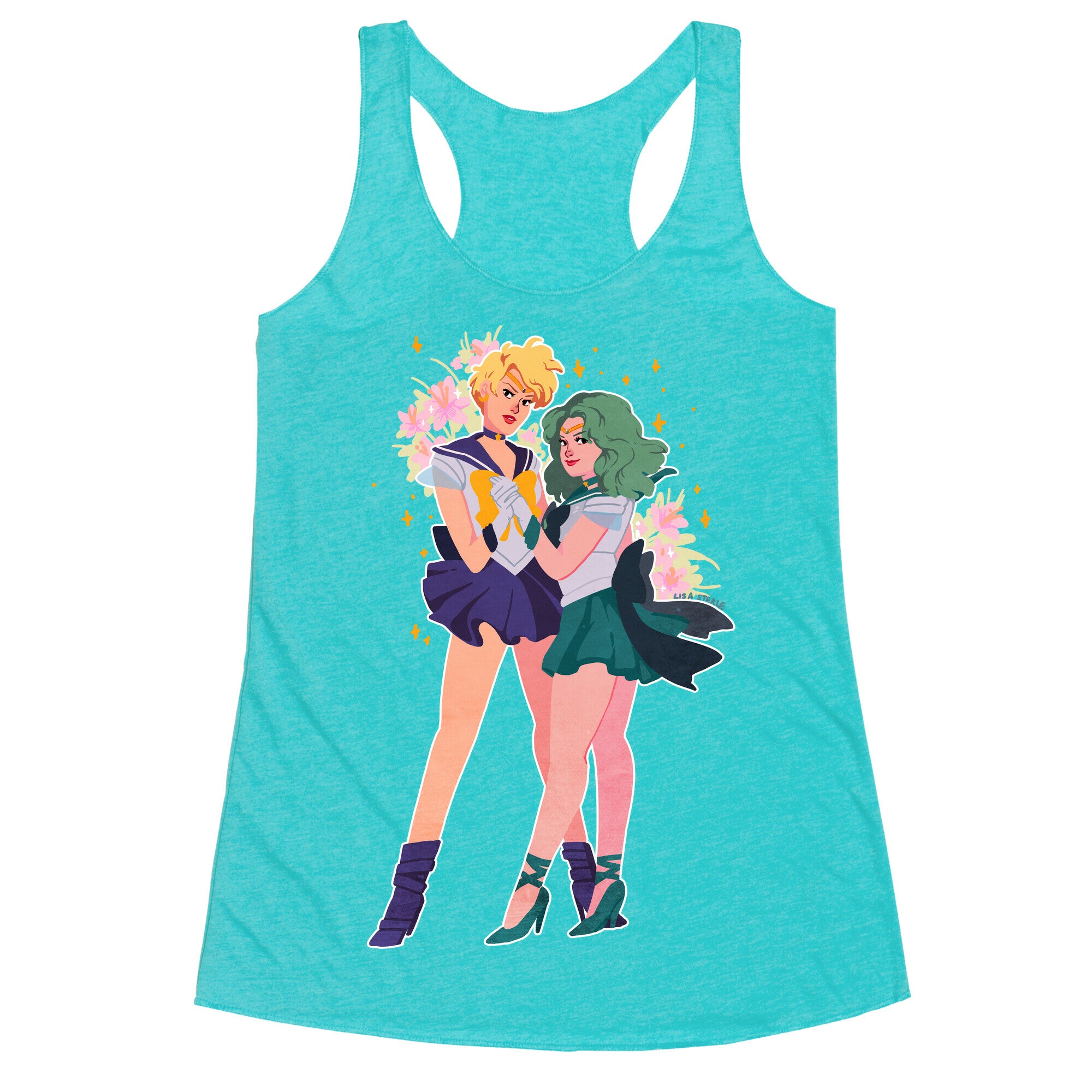 Sailor Neptune & Sailor Uranus Racerback Tank