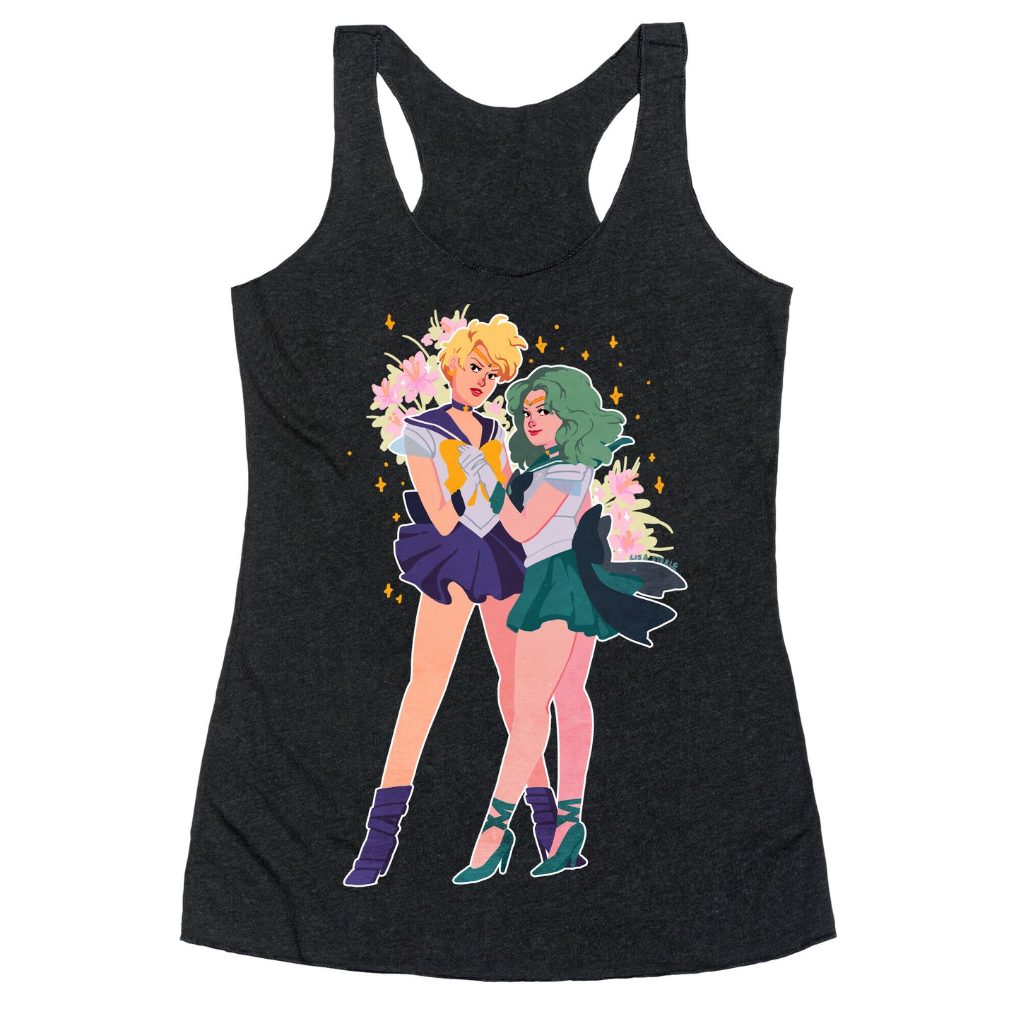 Sailor Neptune & Sailor Uranus Racerback Tank