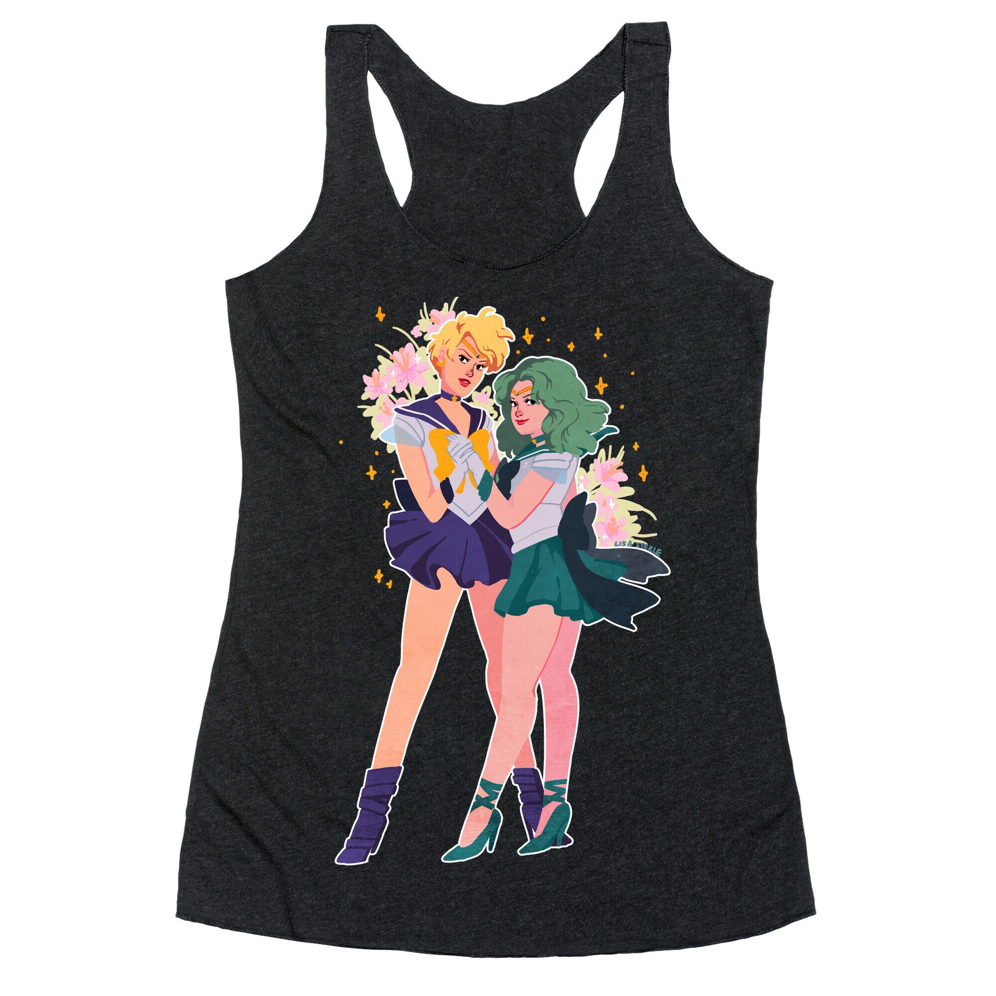 Sailor Neptune & Sailor Uranus Racerback Tank