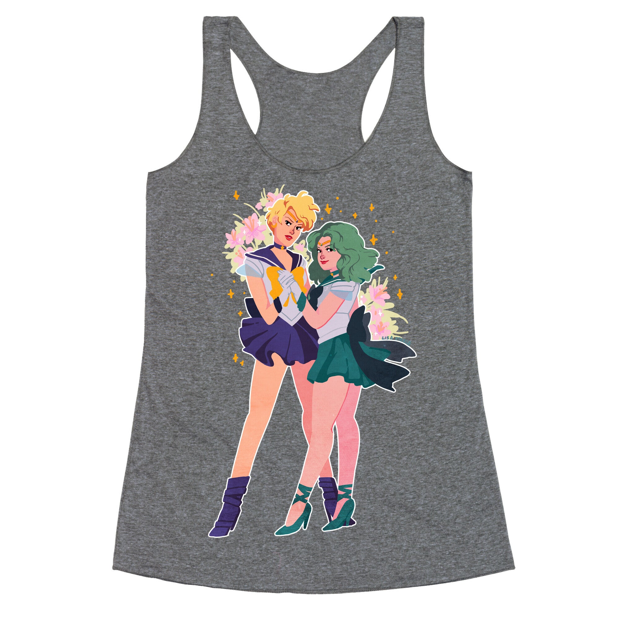 Sailor Neptune & Sailor Uranus Racerback Tank