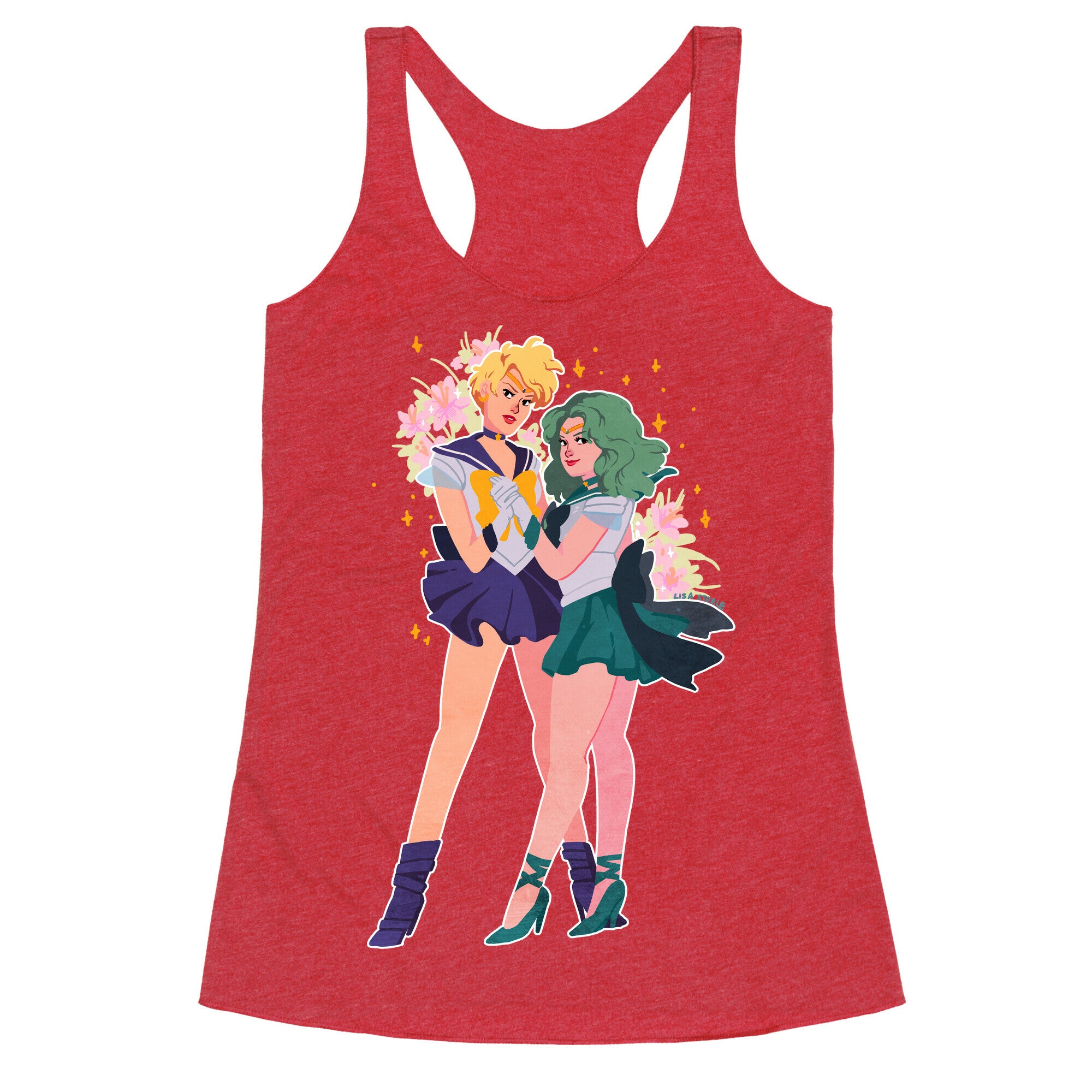 Sailor Neptune & Sailor Uranus Racerback Tank
