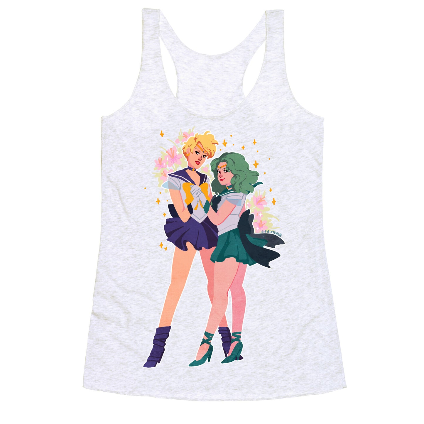 Sailor Neptune & Sailor Uranus Racerback Tank