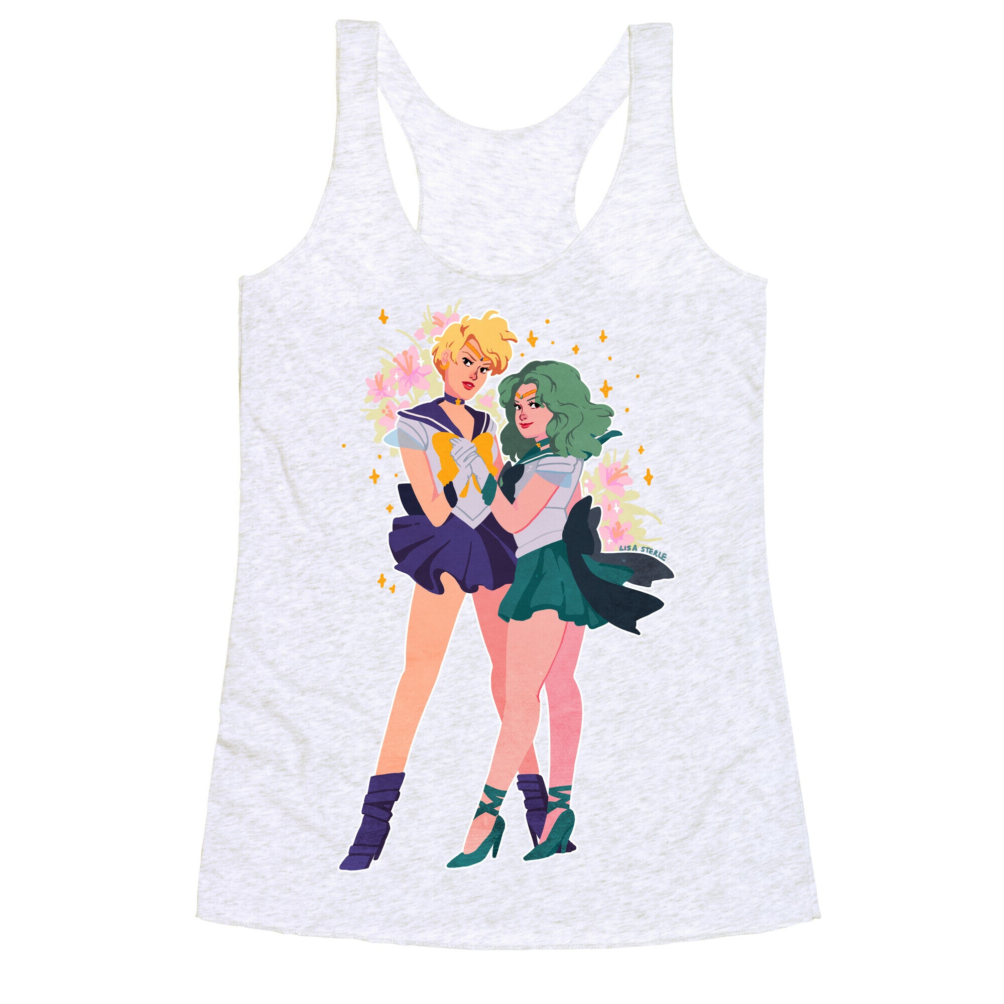 Sailor Neptune & Sailor Uranus Racerback Tank