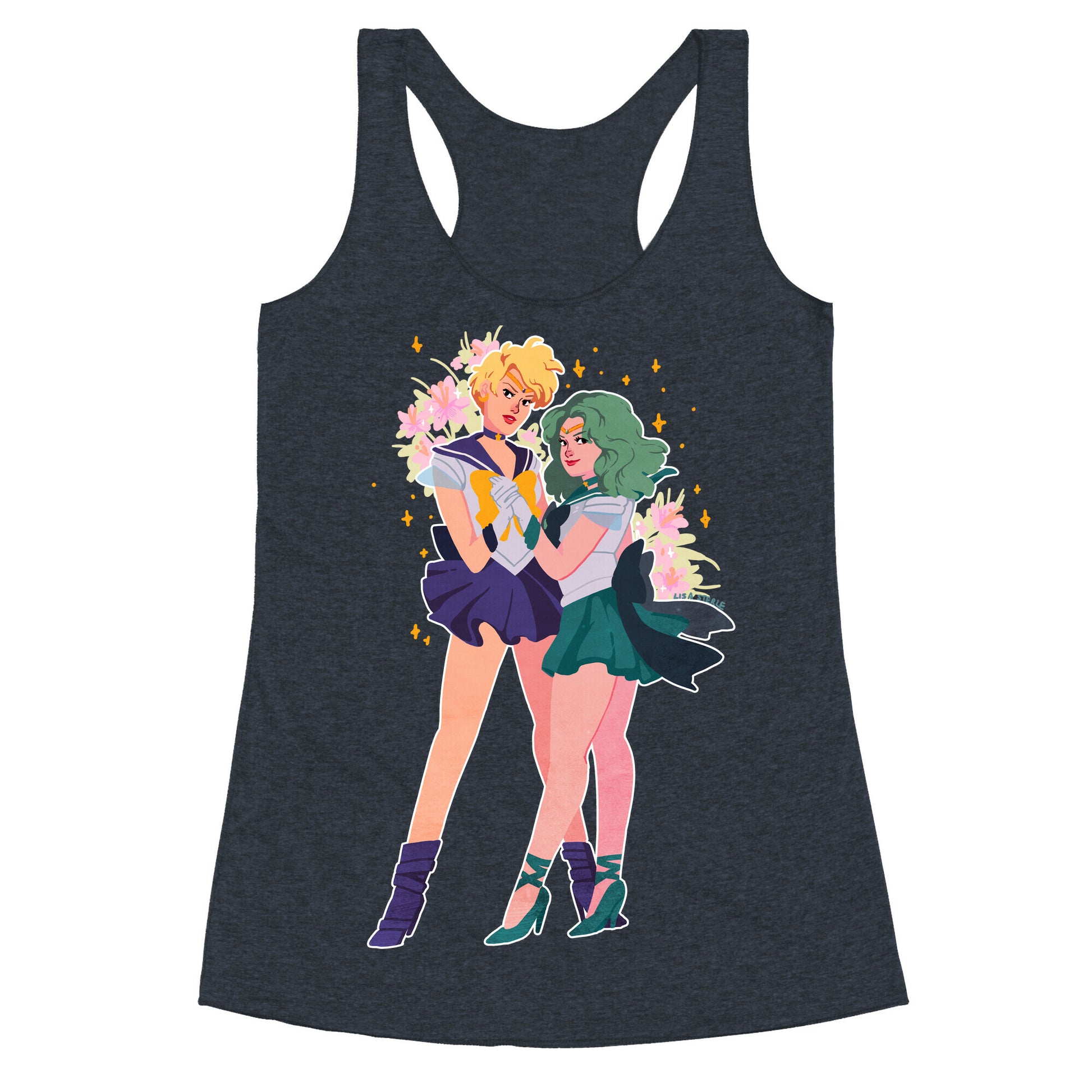 Sailor Neptune & Sailor Uranus Racerback Tank