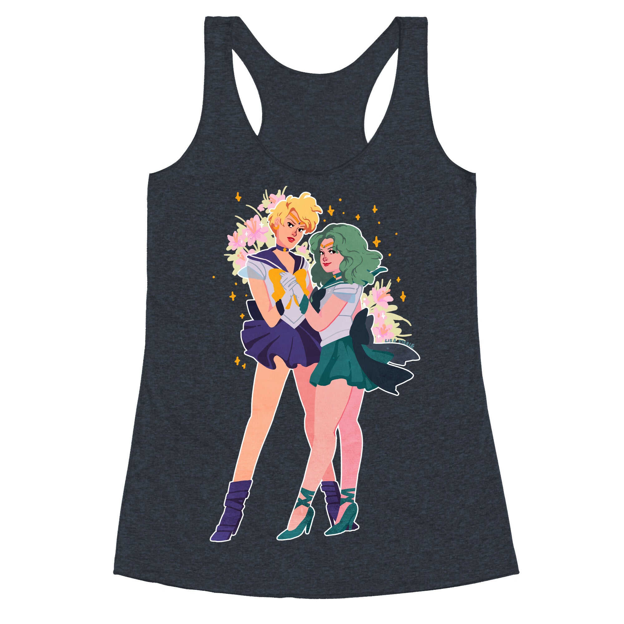 Sailor Neptune & Sailor Uranus Racerback Tank