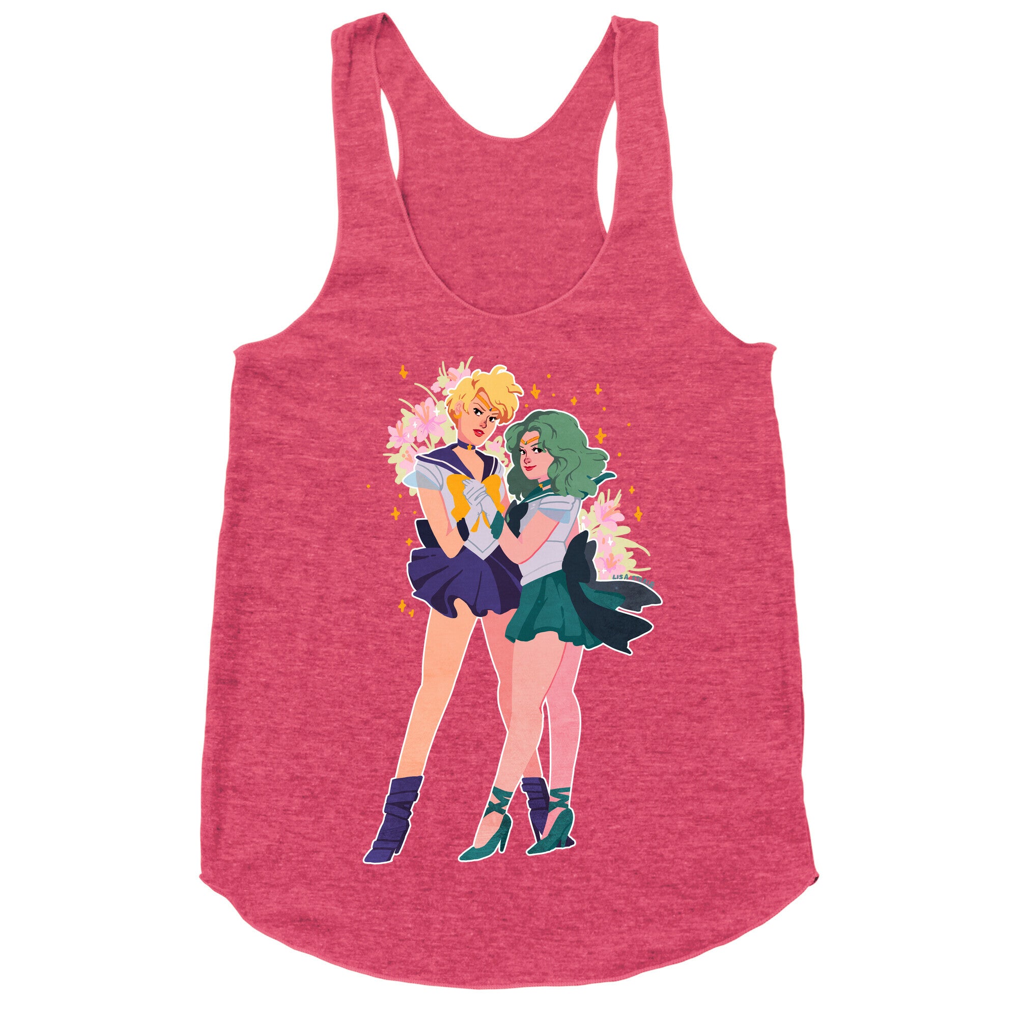 Sailor Neptune & Sailor Uranus Racerback Tank