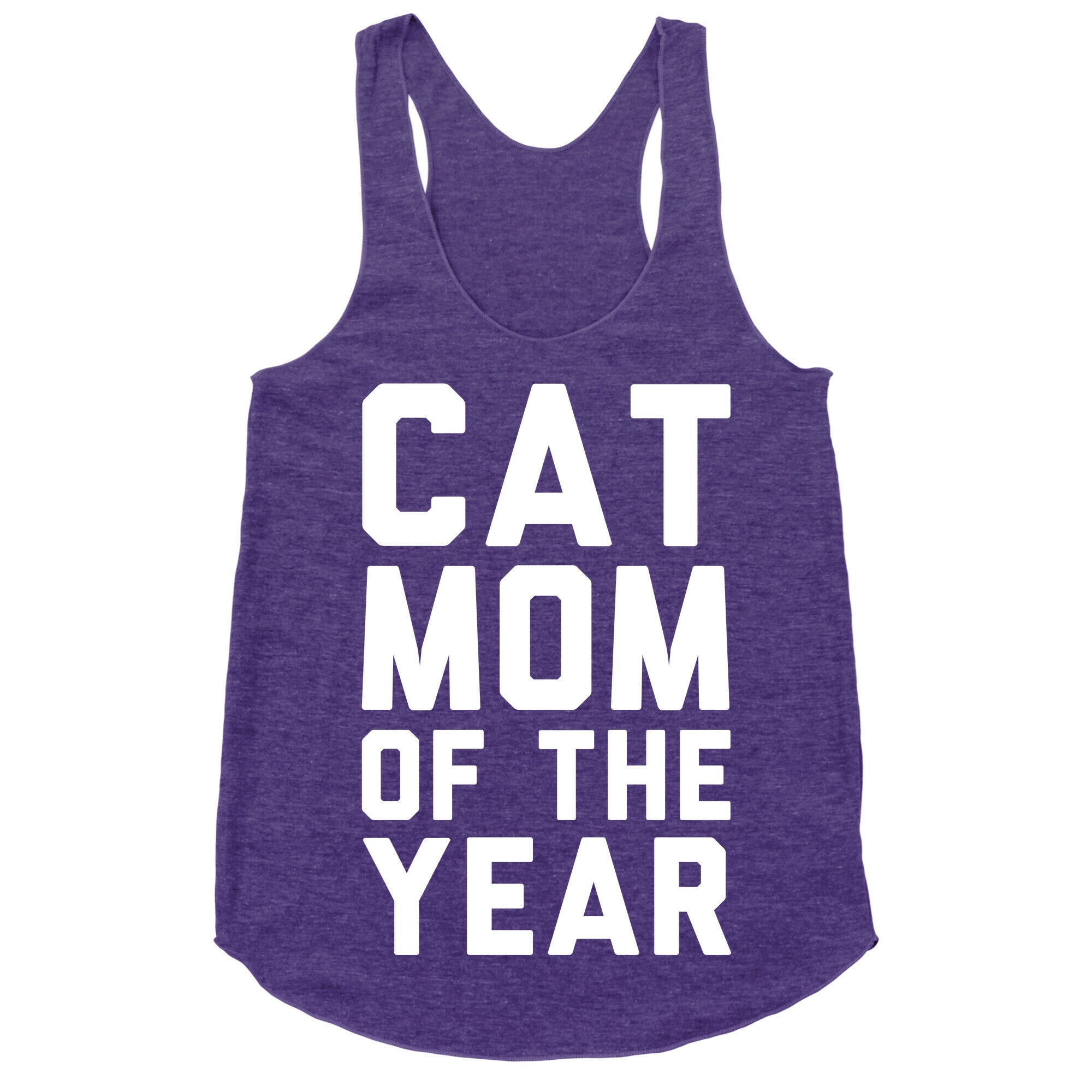 Cat Mom Of The Year Racerback Tank