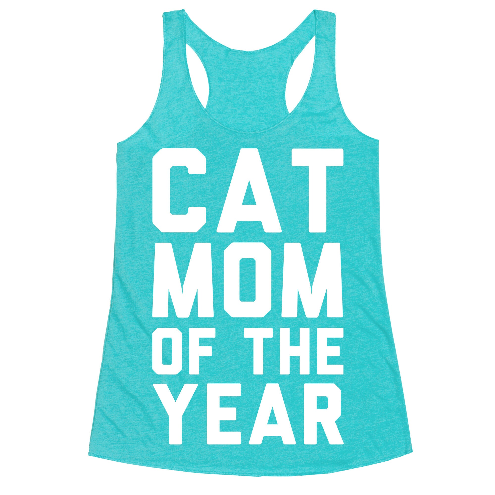 Cat Mom Of The Year Racerback Tank