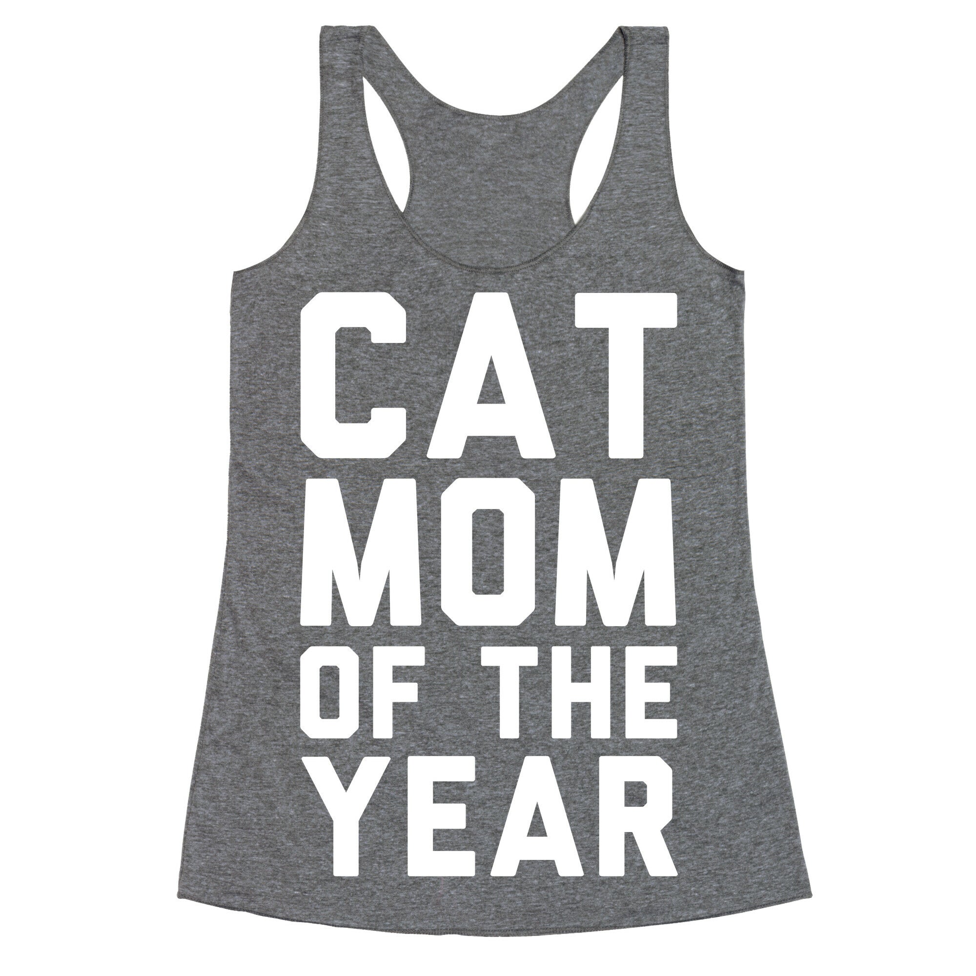 Cat Mom Of The Year Racerback Tank