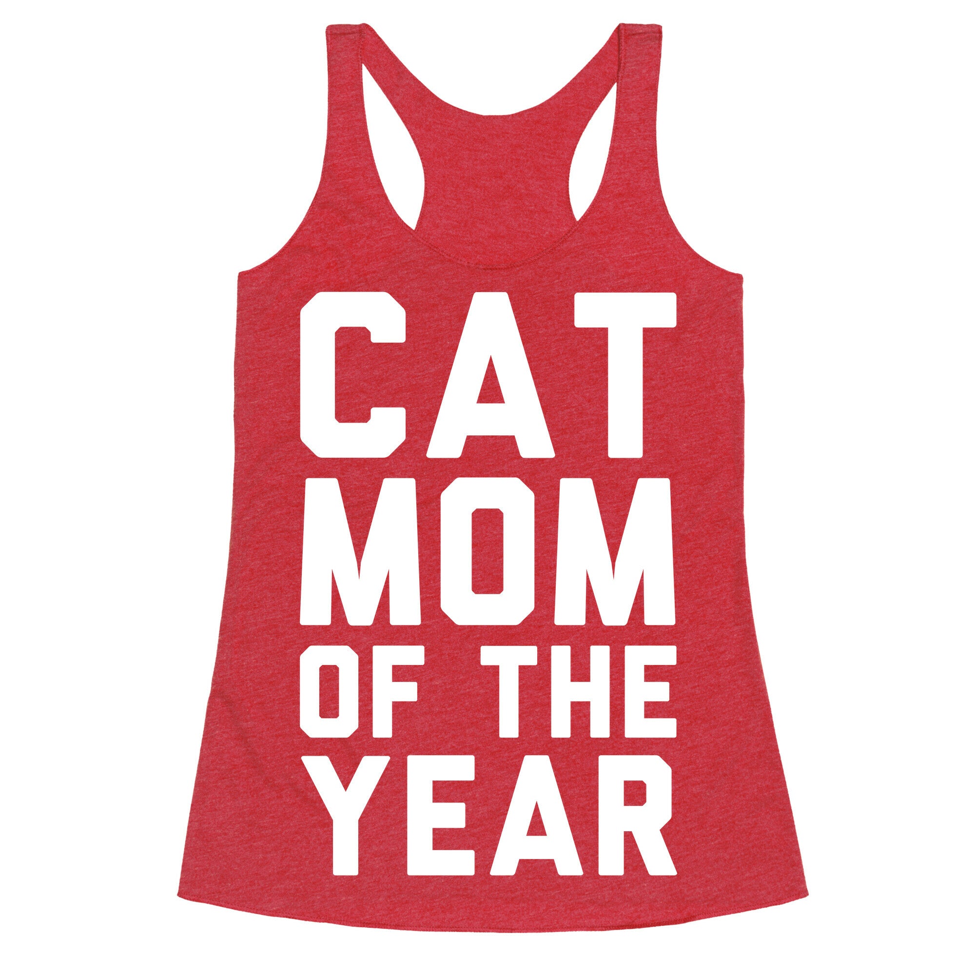 Cat Mom Of The Year Racerback Tank