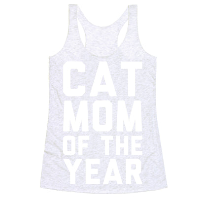 Cat Mom Of The Year Racerback Tank