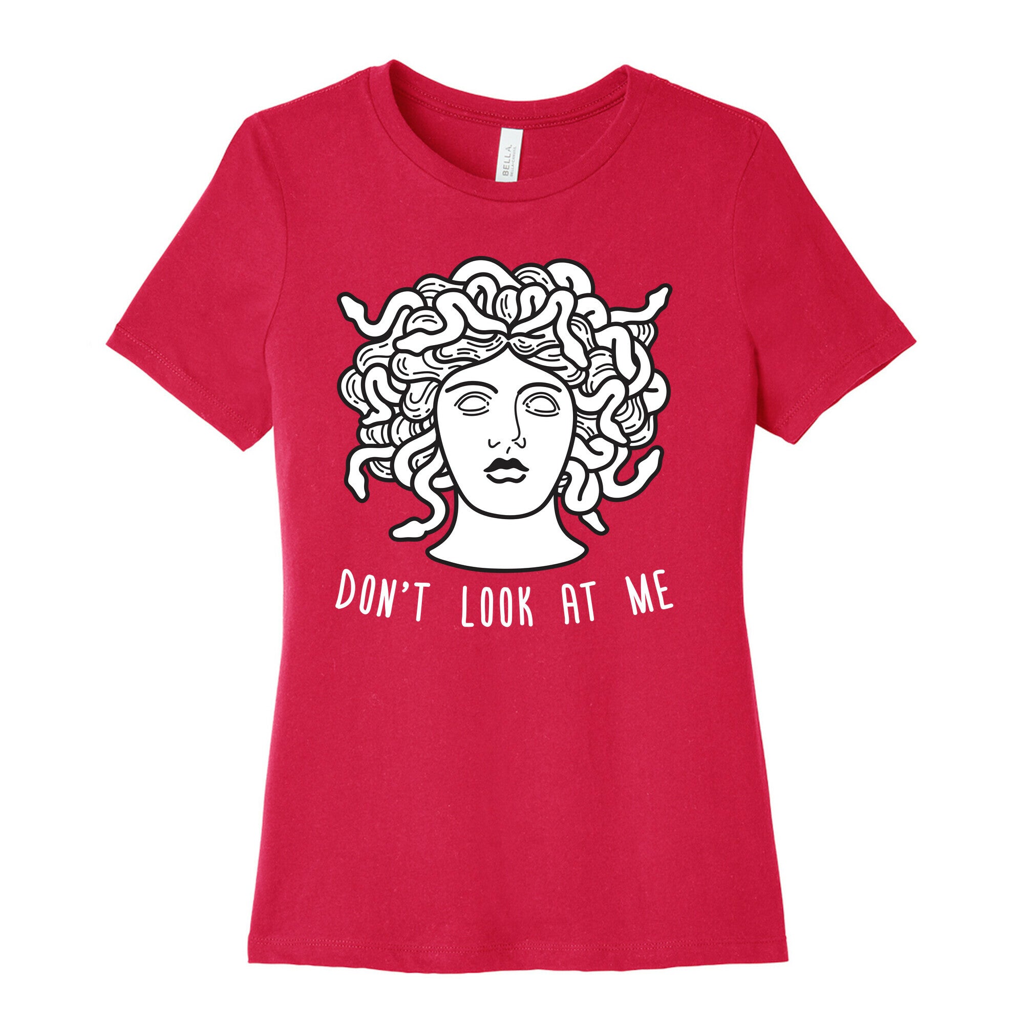 Don't Look At Me Medusa Women's Cotton Tee