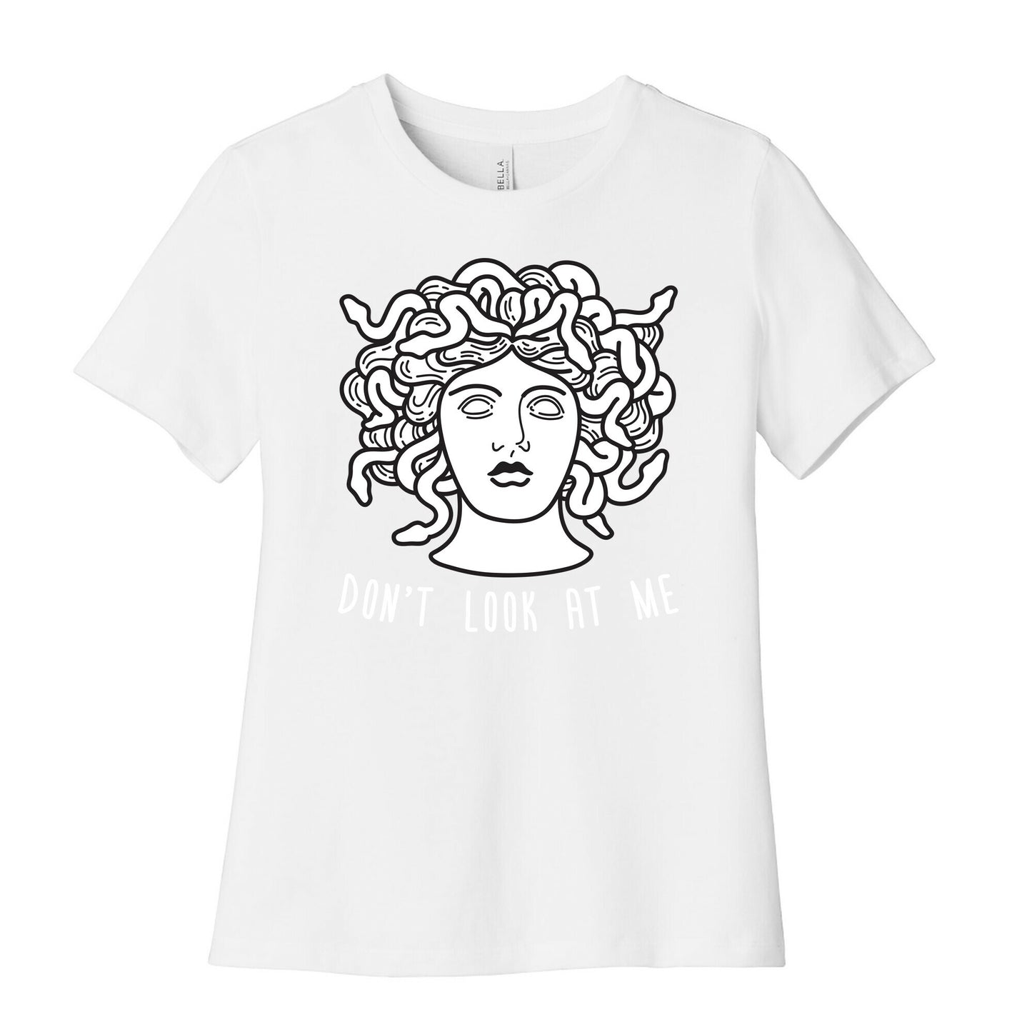 Don't Look At Me Medusa Women's Cotton Tee