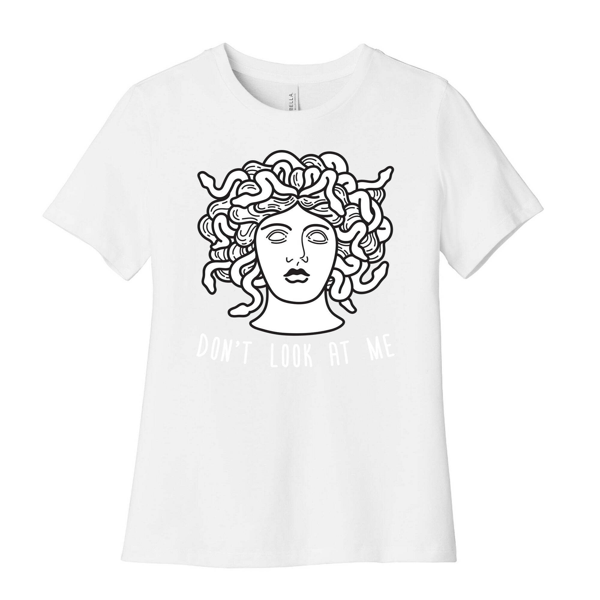 Don't Look At Me Medusa Women's Cotton Tee