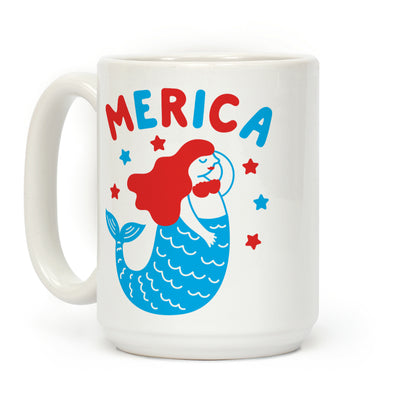 Merica Mermaid Coffee Mug