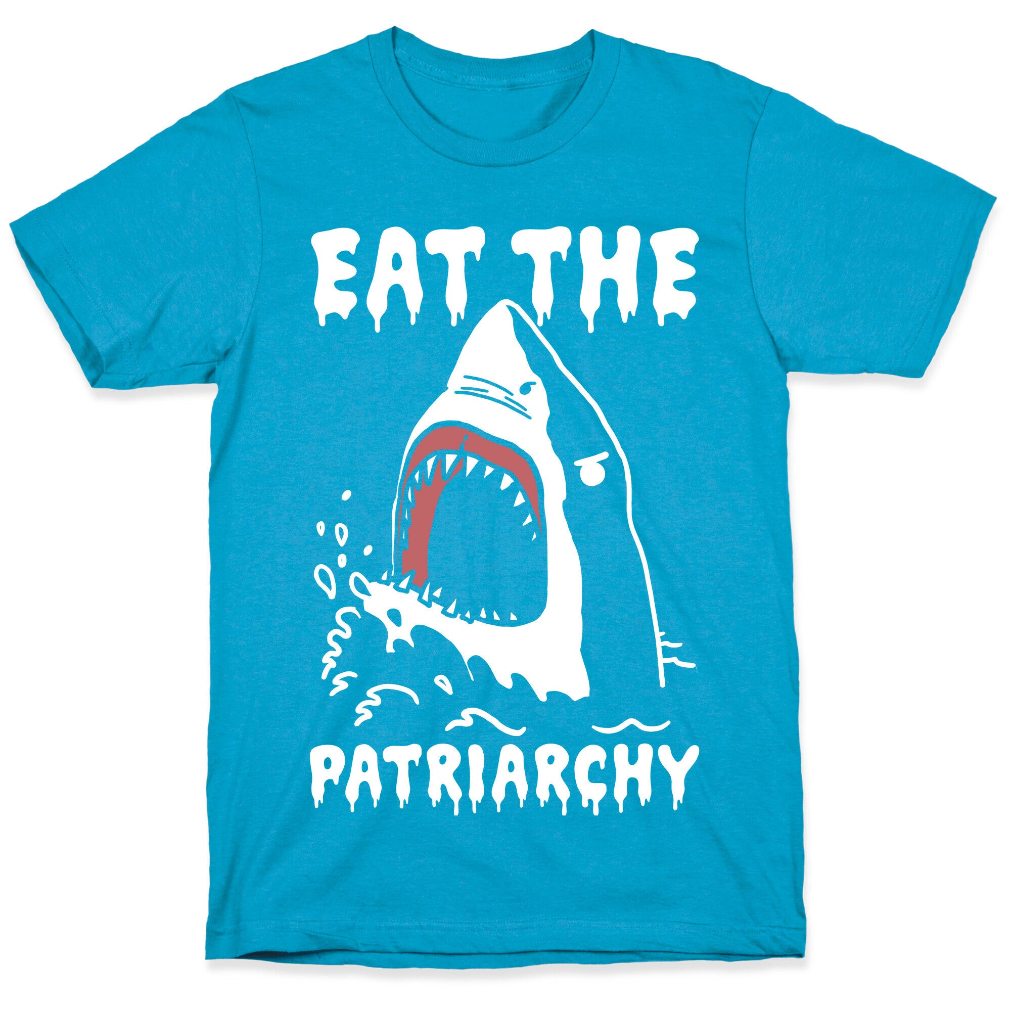 Eat The Patriarchy Shark Unisex Triblend Tee