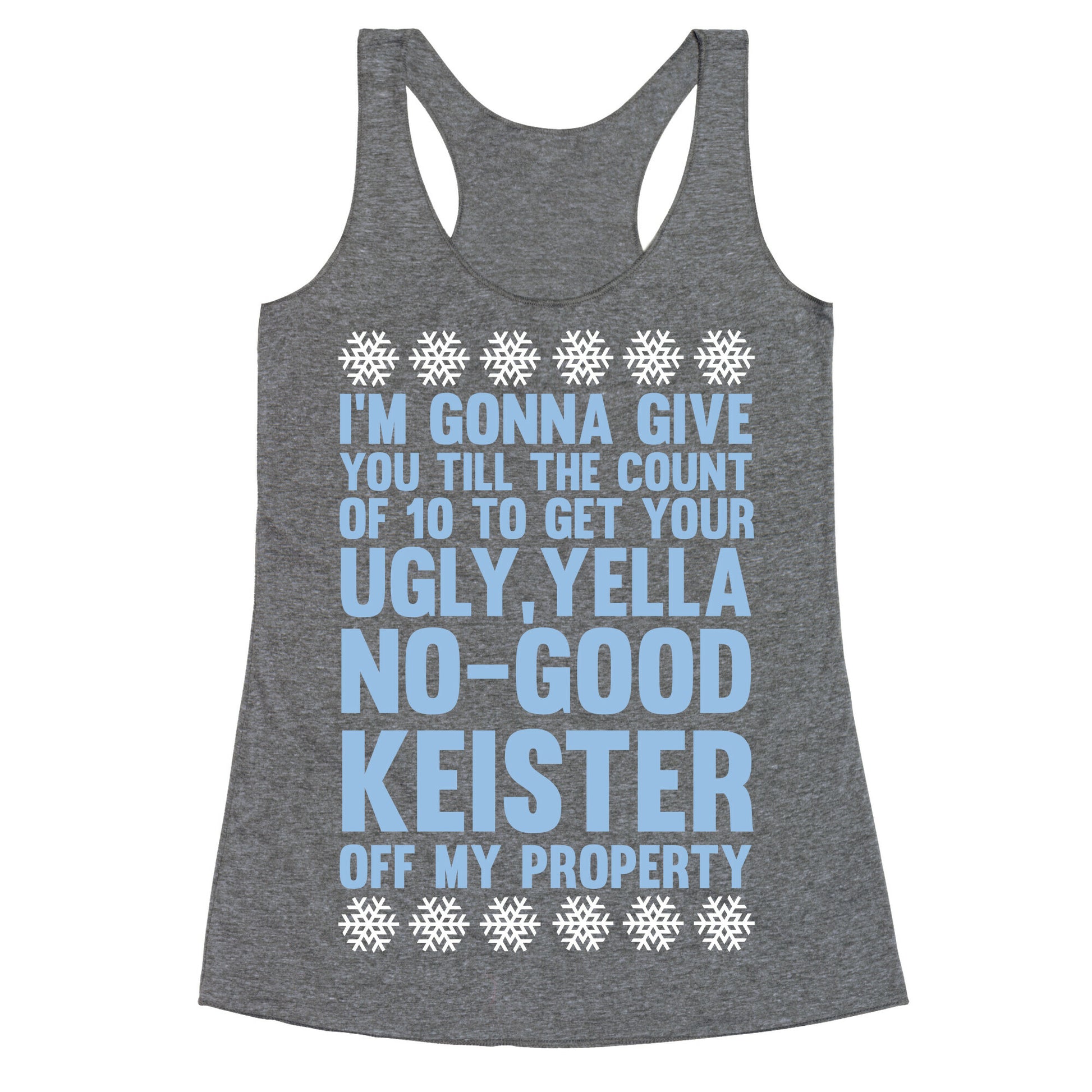 Ugly, Yella, No-Good Keister Racerback Tank