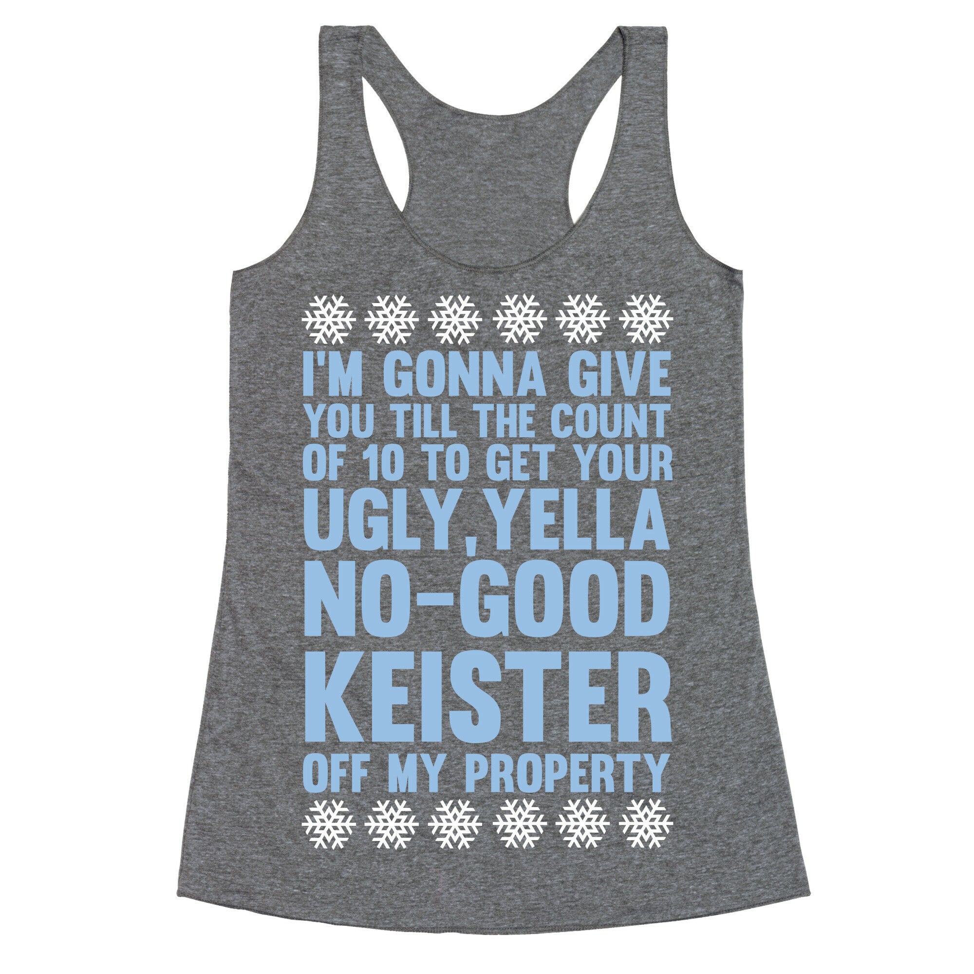 Ugly, Yella, No-Good Keister Racerback Tank
