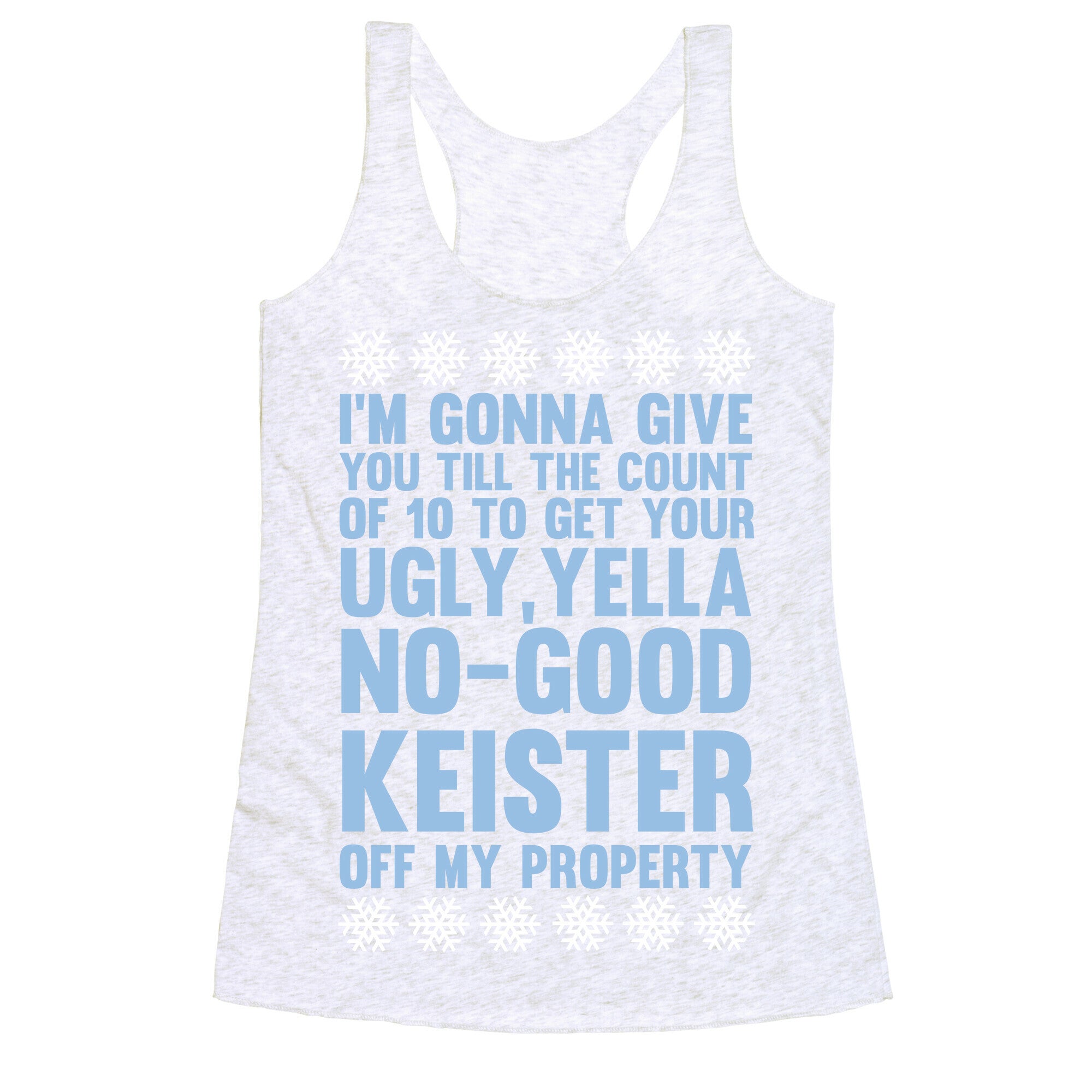 Ugly, Yella, No-Good Keister Racerback Tank