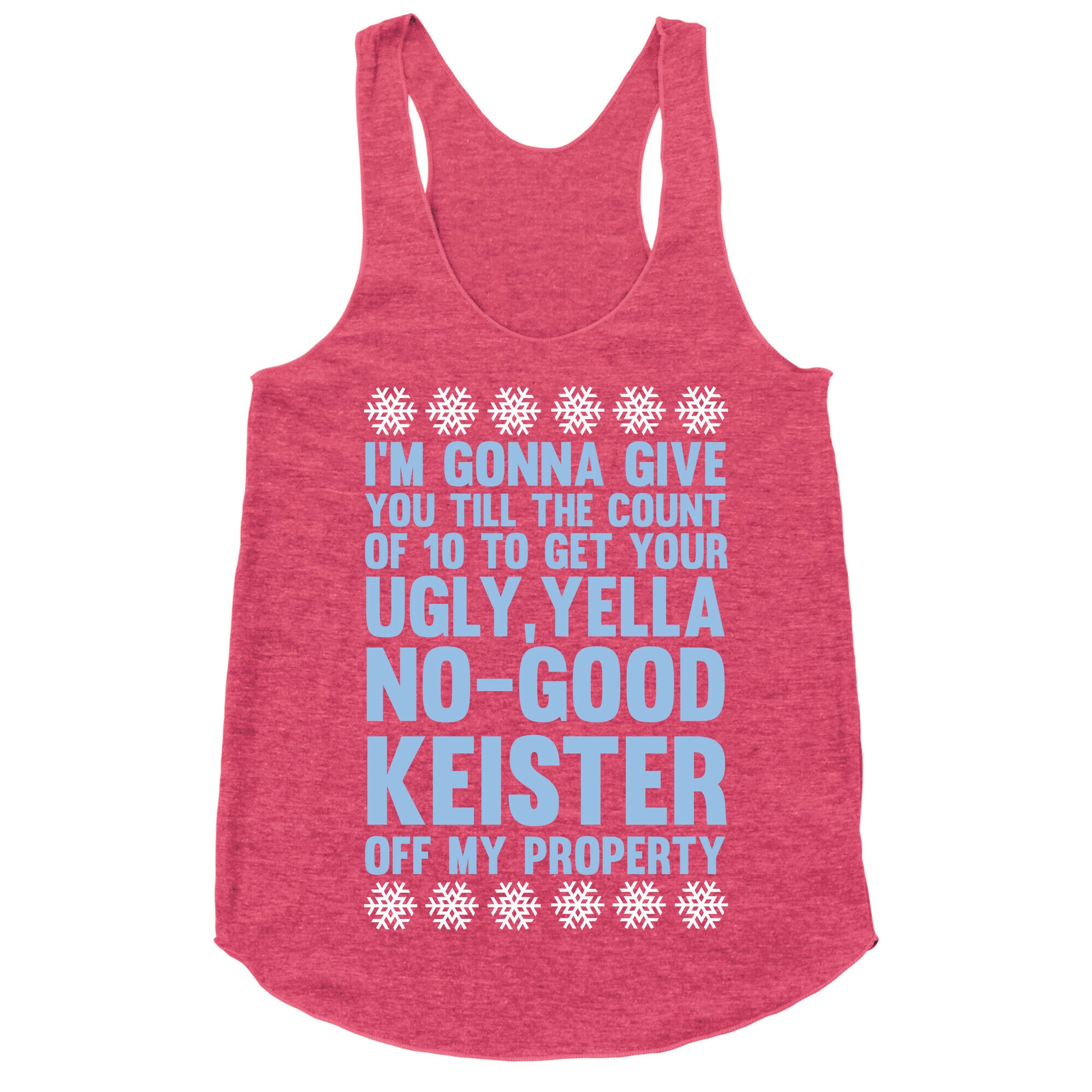 Ugly, Yella, No-Good Keister Racerback Tank