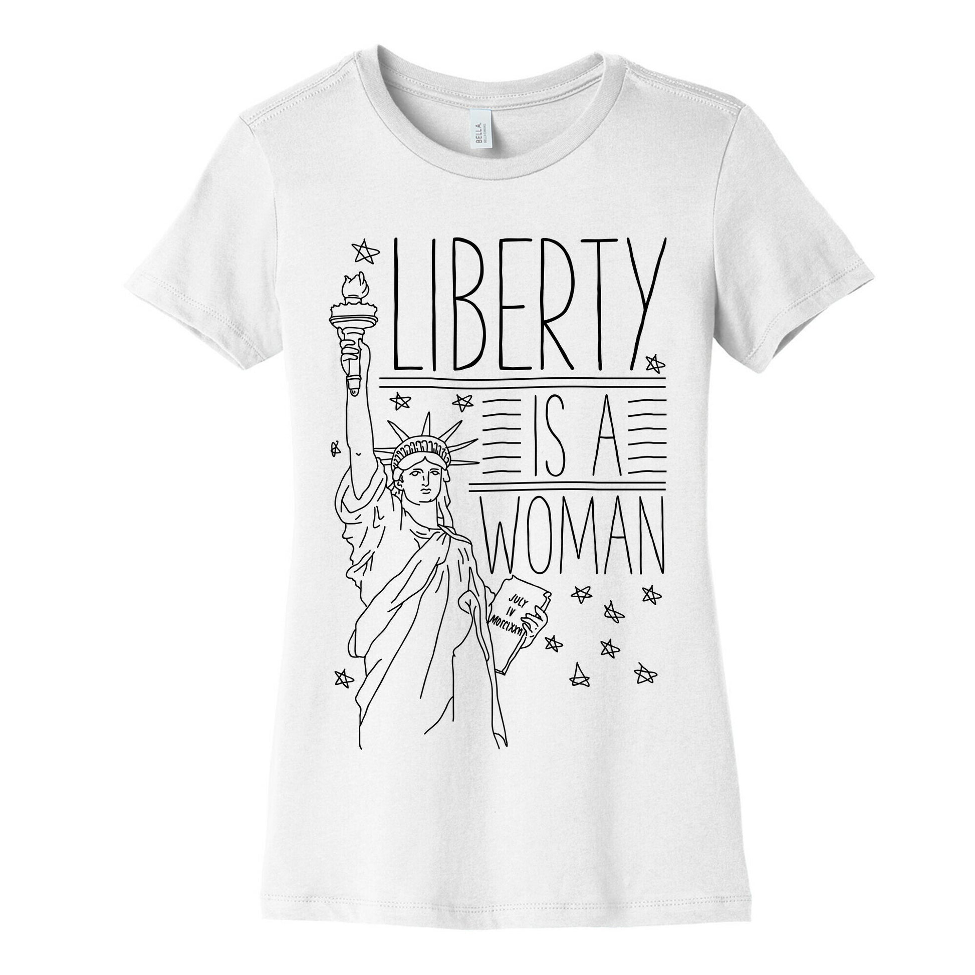 Liberty is a Woman Women's Cotton Tee