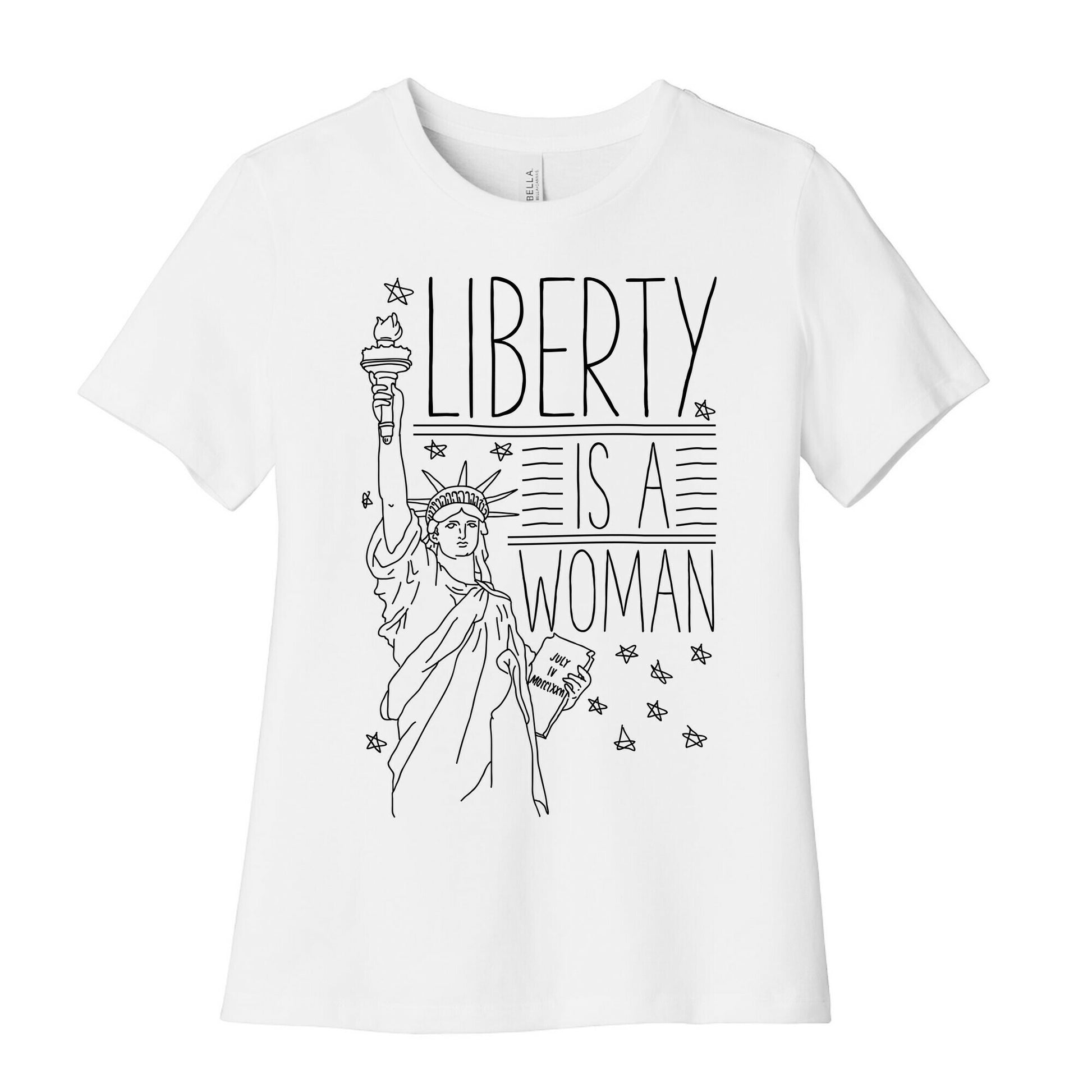 Liberty is a Woman Women's Cotton Tee