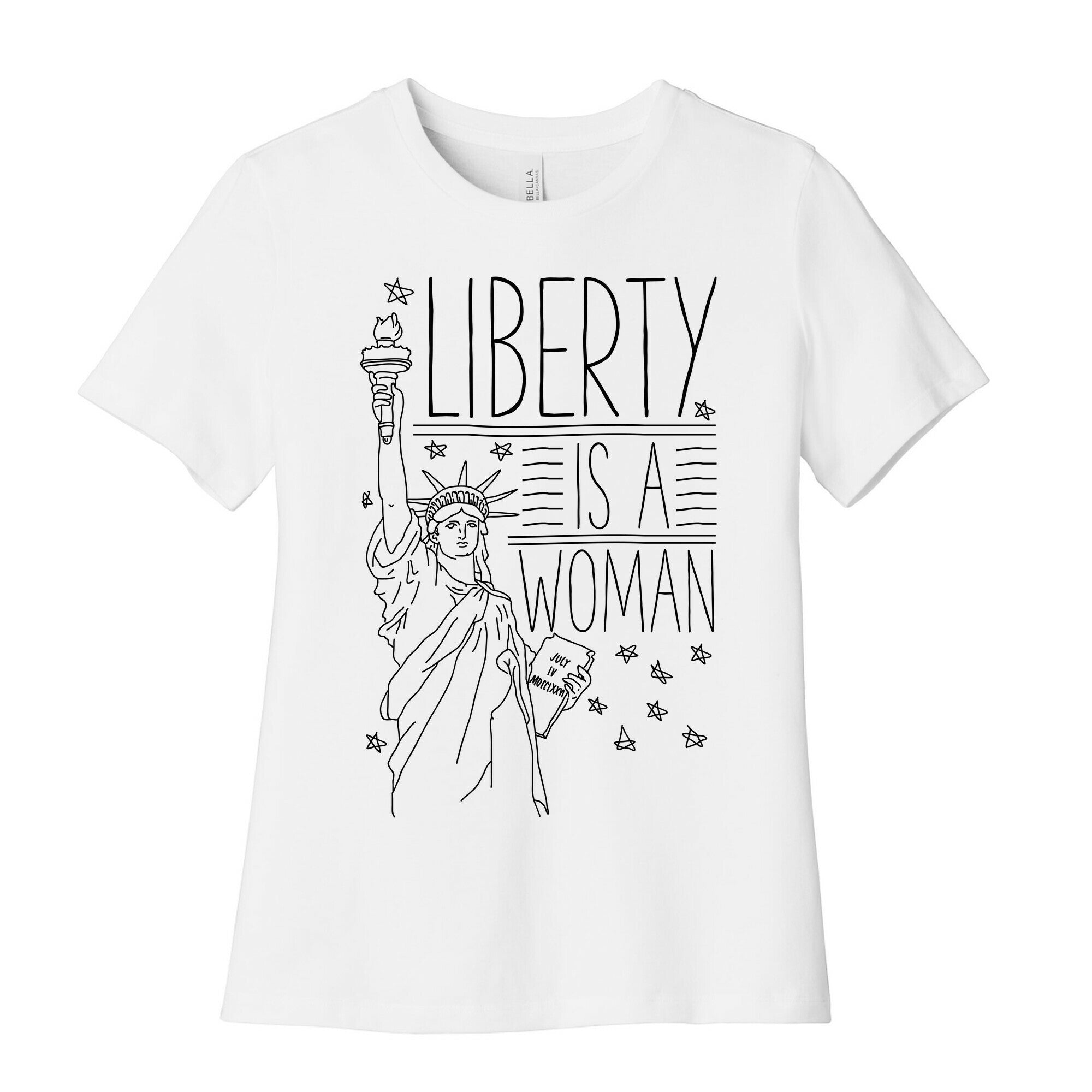 Liberty is a Woman Women's Cotton Tee