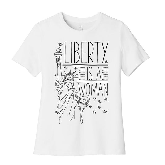 Liberty is a Woman Women's Cotton Tee