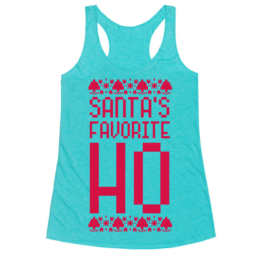 Santa's Favorite Ho Racerback Tank