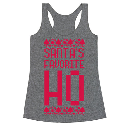 Santa's Favorite Ho Racerback Tank