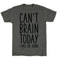 Can't Brain Today I Has The Dumb Unisex Triblend Tee
