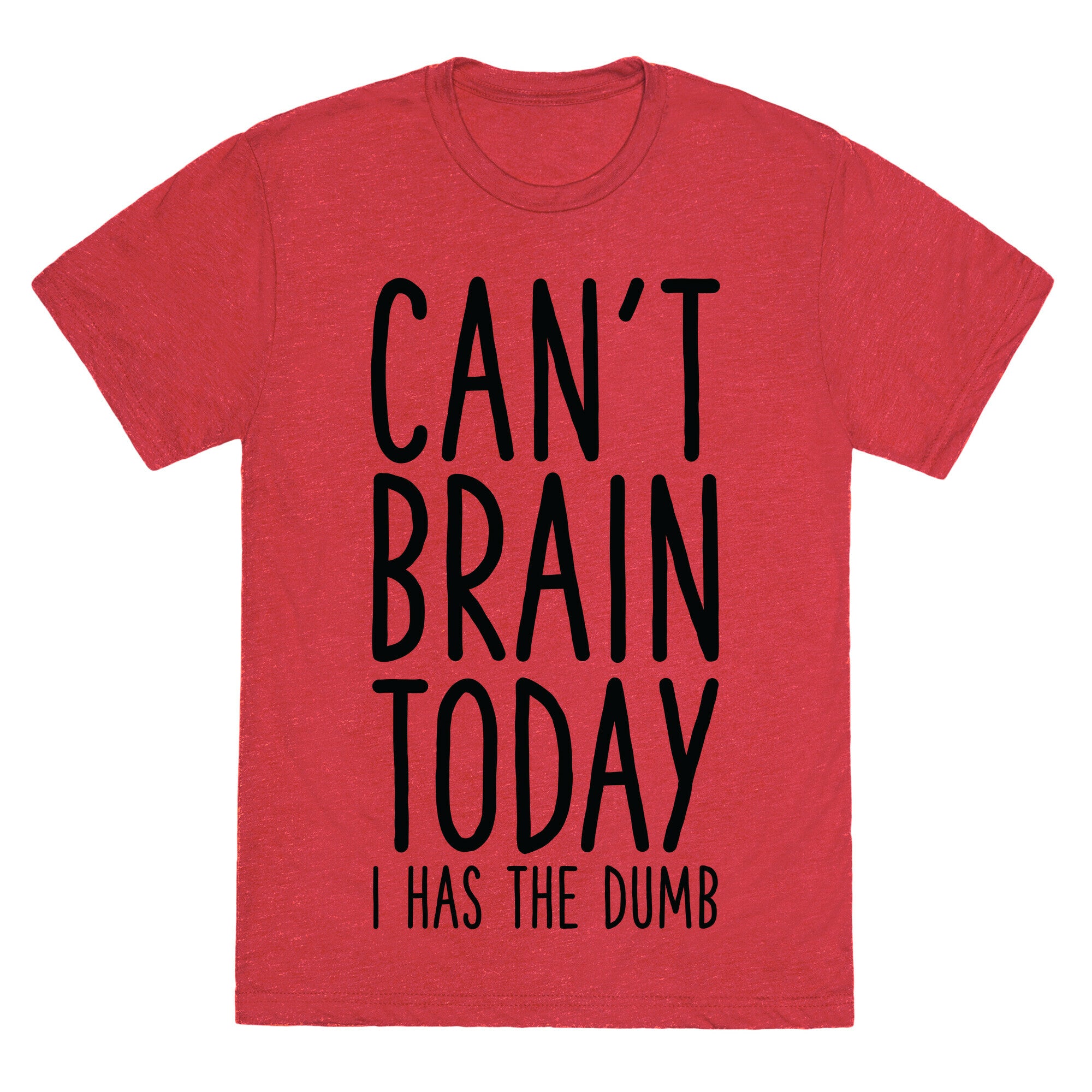 Can't Brain Today I Has The Dumb Unisex Triblend Tee
