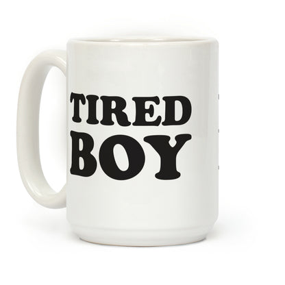 Tired Boy Coffee Mug