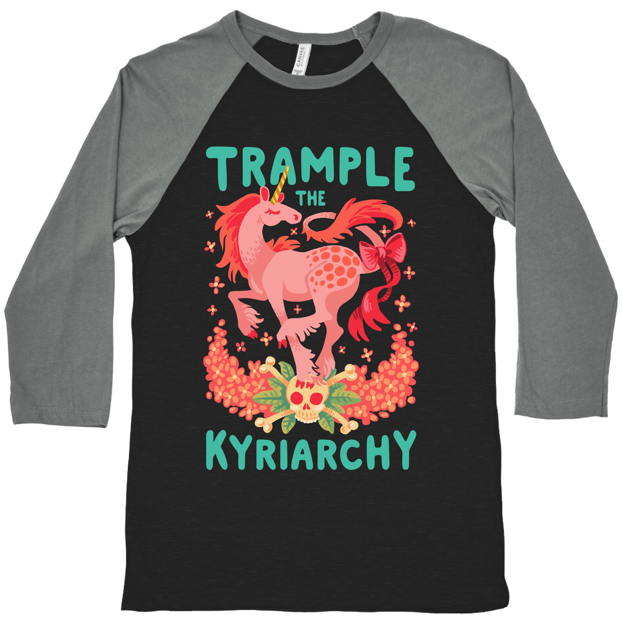 Trample the Kyriarchy Baseball Tee
