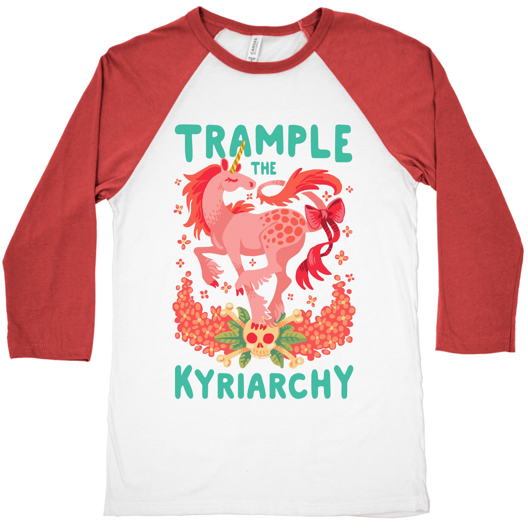 Trample the Kyriarchy Baseball Tee