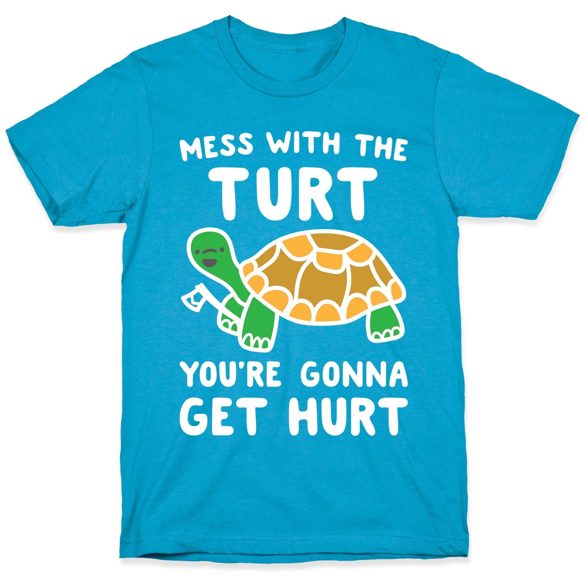 Mess With The Turt You're Gonna Get Hurt Unisex Triblend Tee