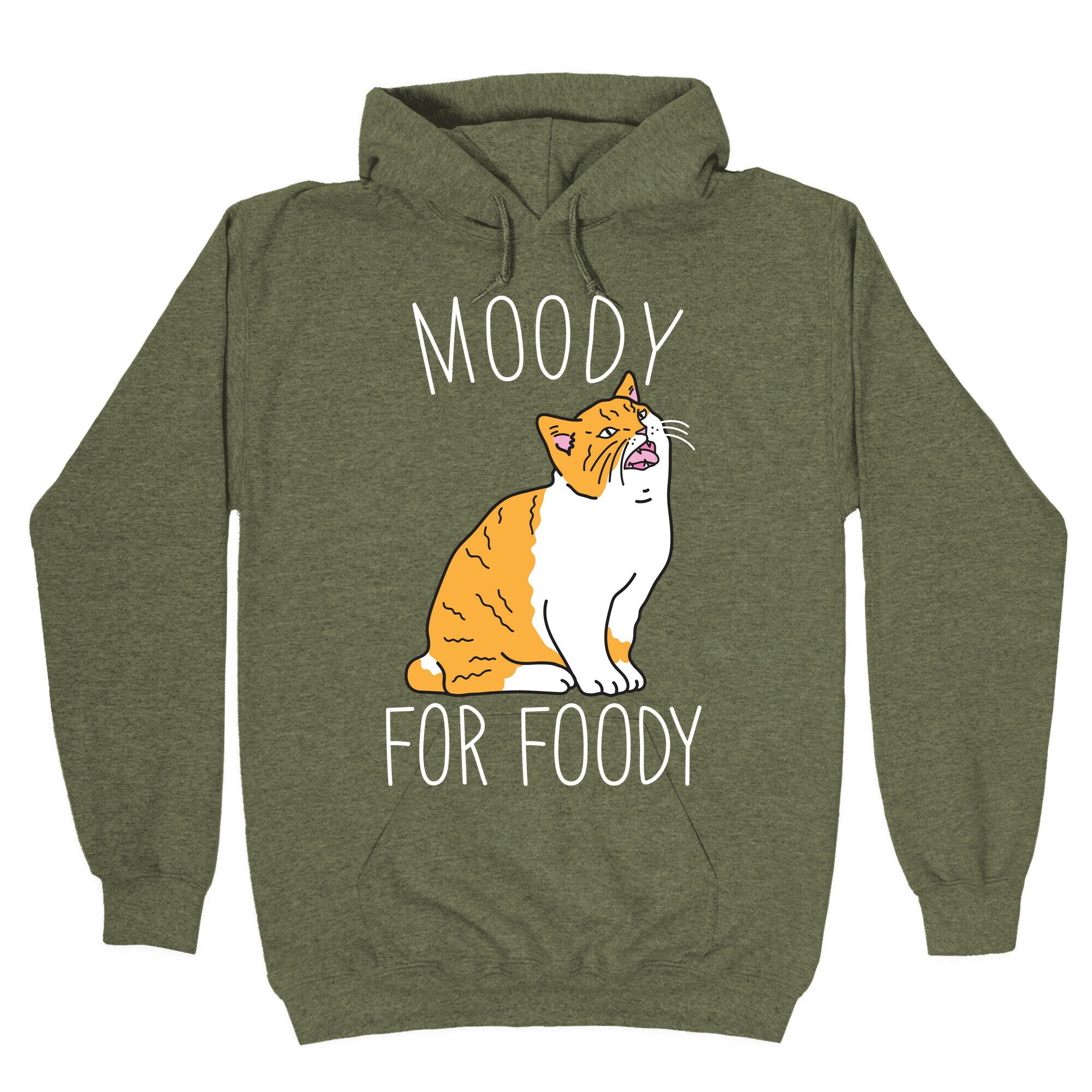 Moody For Foody Cat Hoodie