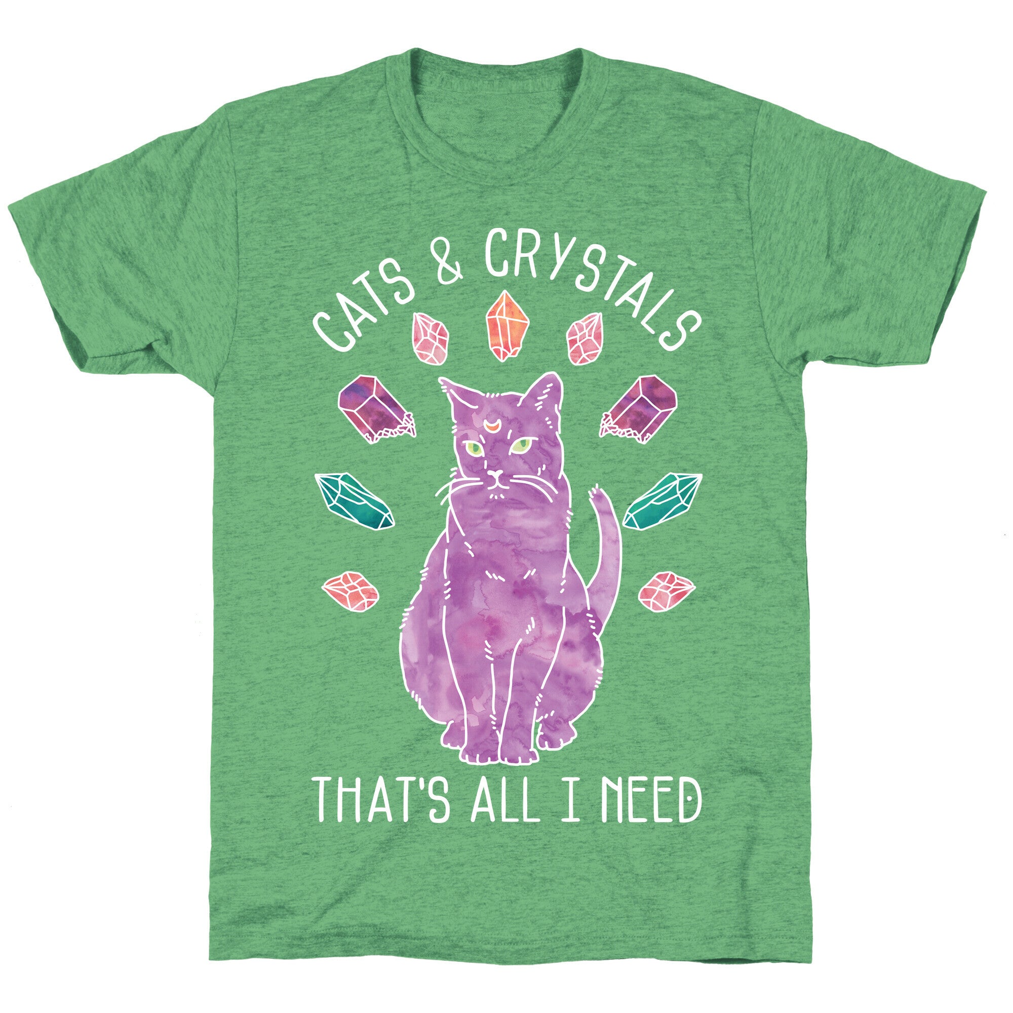 Cats and Crystals Unisex Triblend Tee