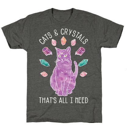 Cats and Crystals Unisex Triblend Tee