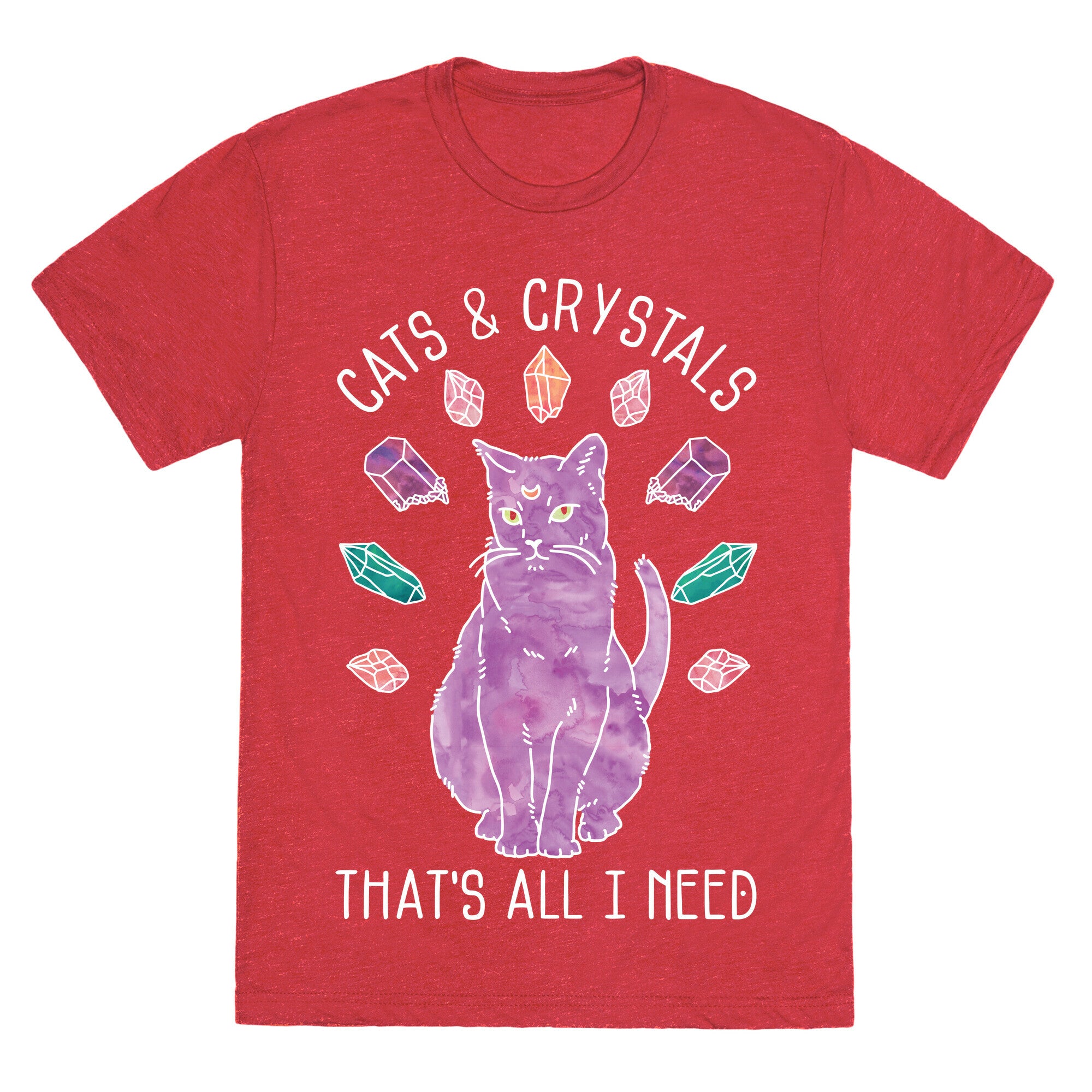 Cats and Crystals Unisex Triblend Tee