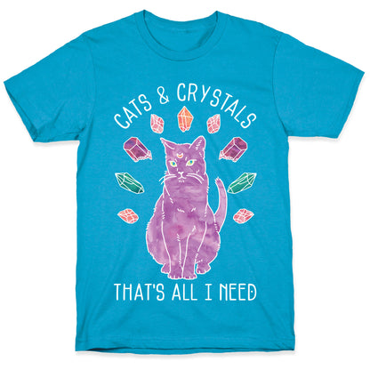 Cats and Crystals Unisex Triblend Tee