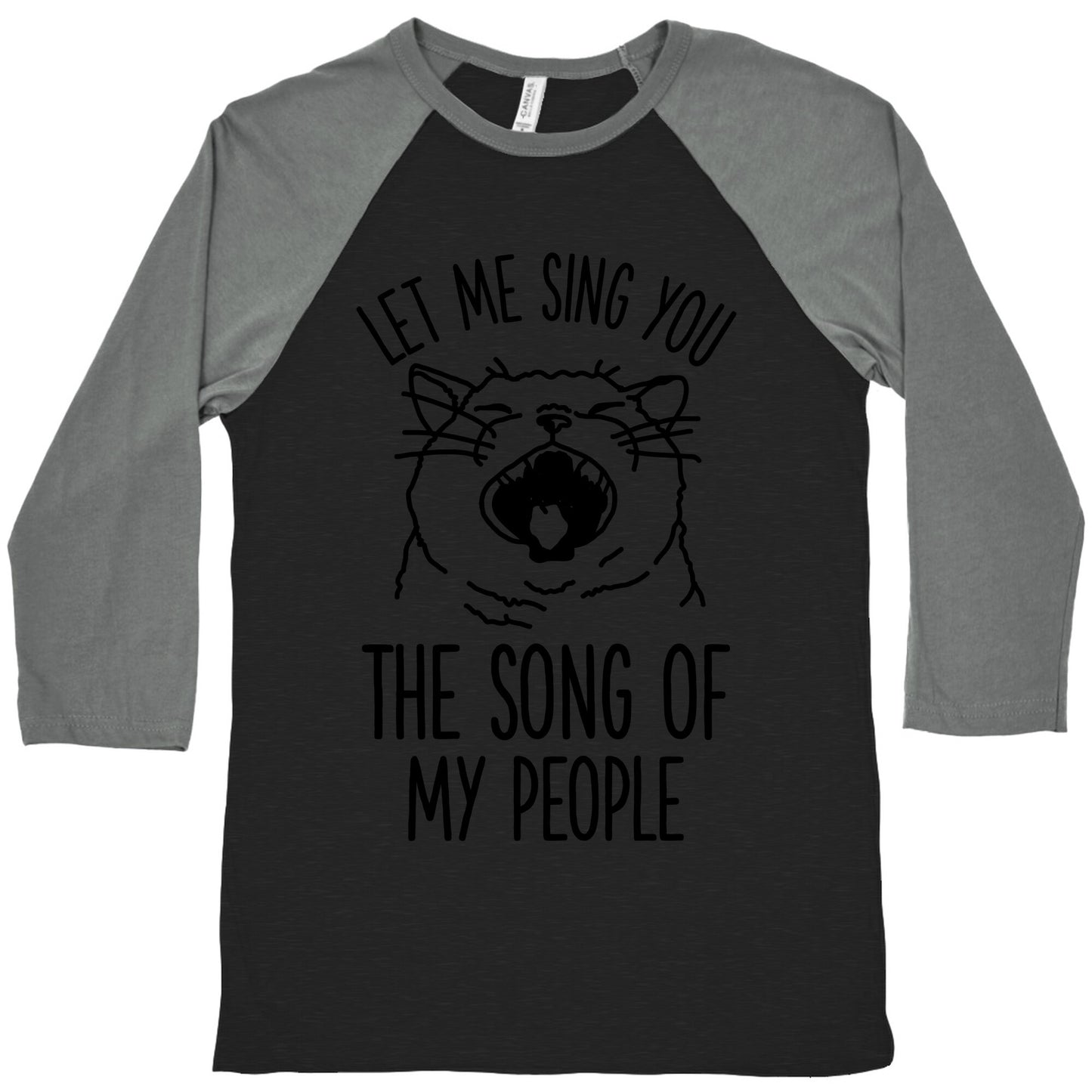 The Song Of My People Cat Baseball Tee