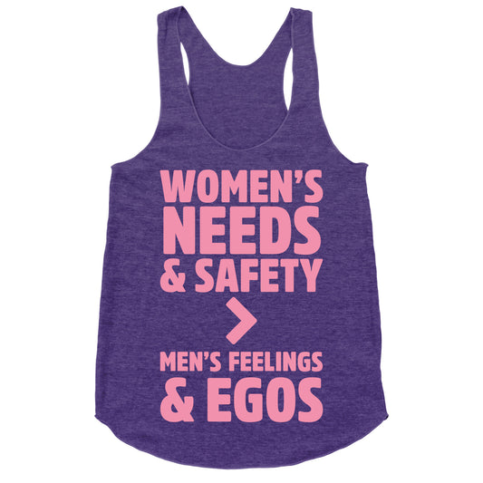 Women's Needs and Safety Racerback Tank