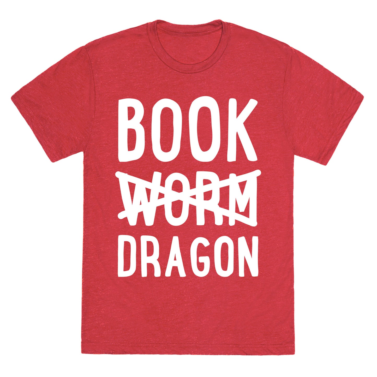 Book Dragon Not Book Worm Unisex Triblend Tee