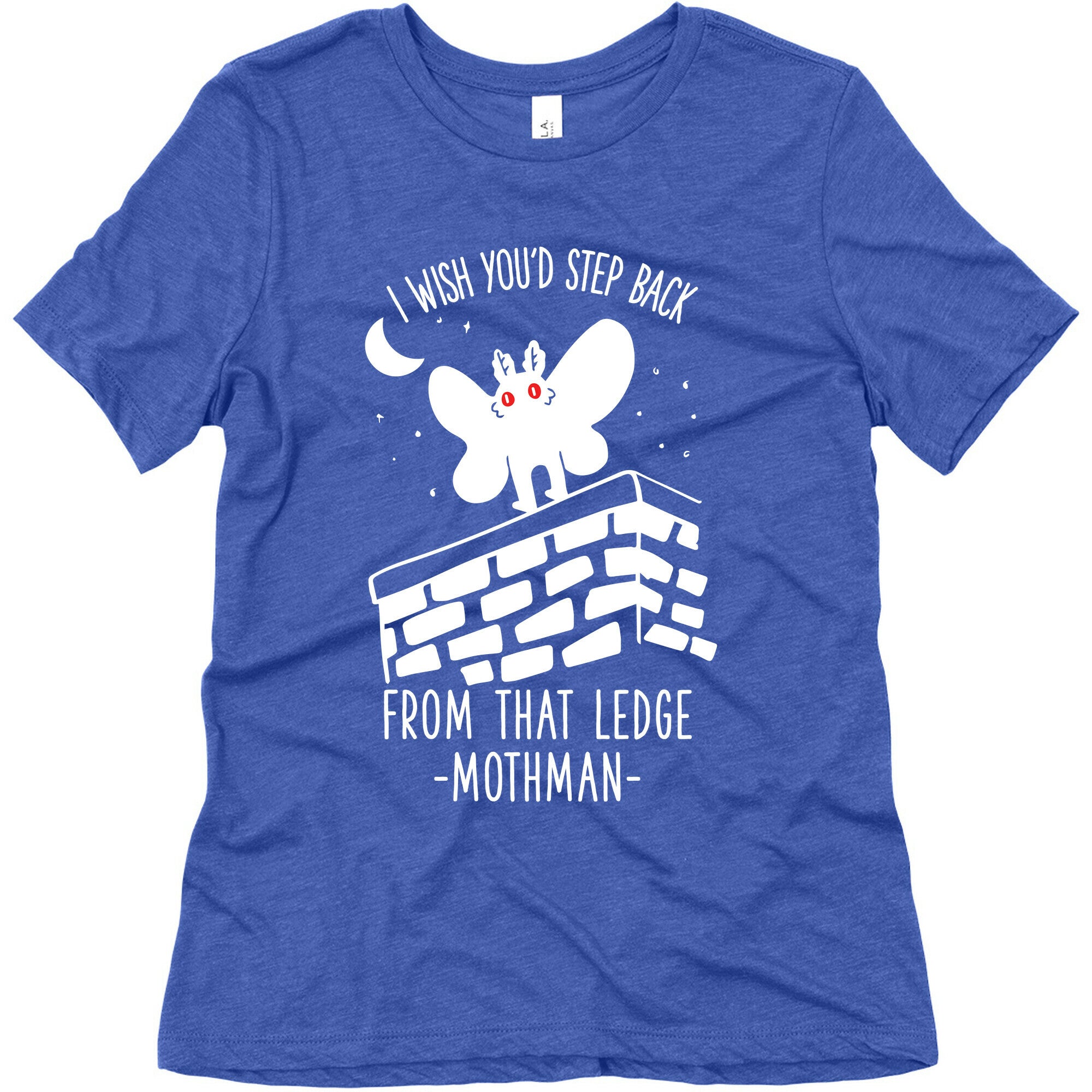 I Wish You'd Step Back From That Ledge Mothman Women's Triblend Tee