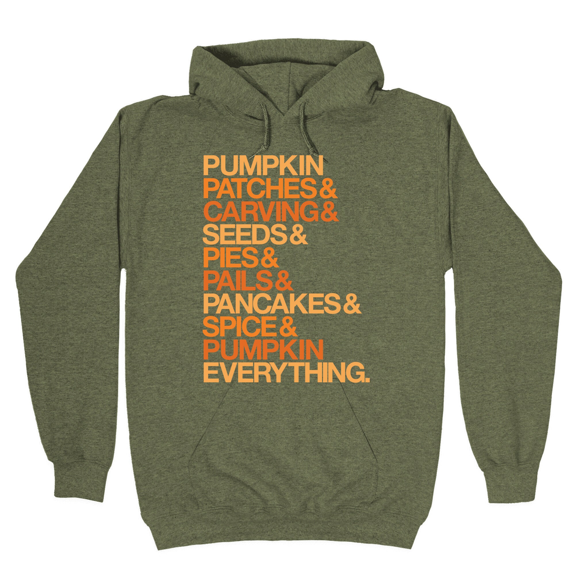 Pumpkin Patches & Carving & Pumpkin Everything White Print Hoodie