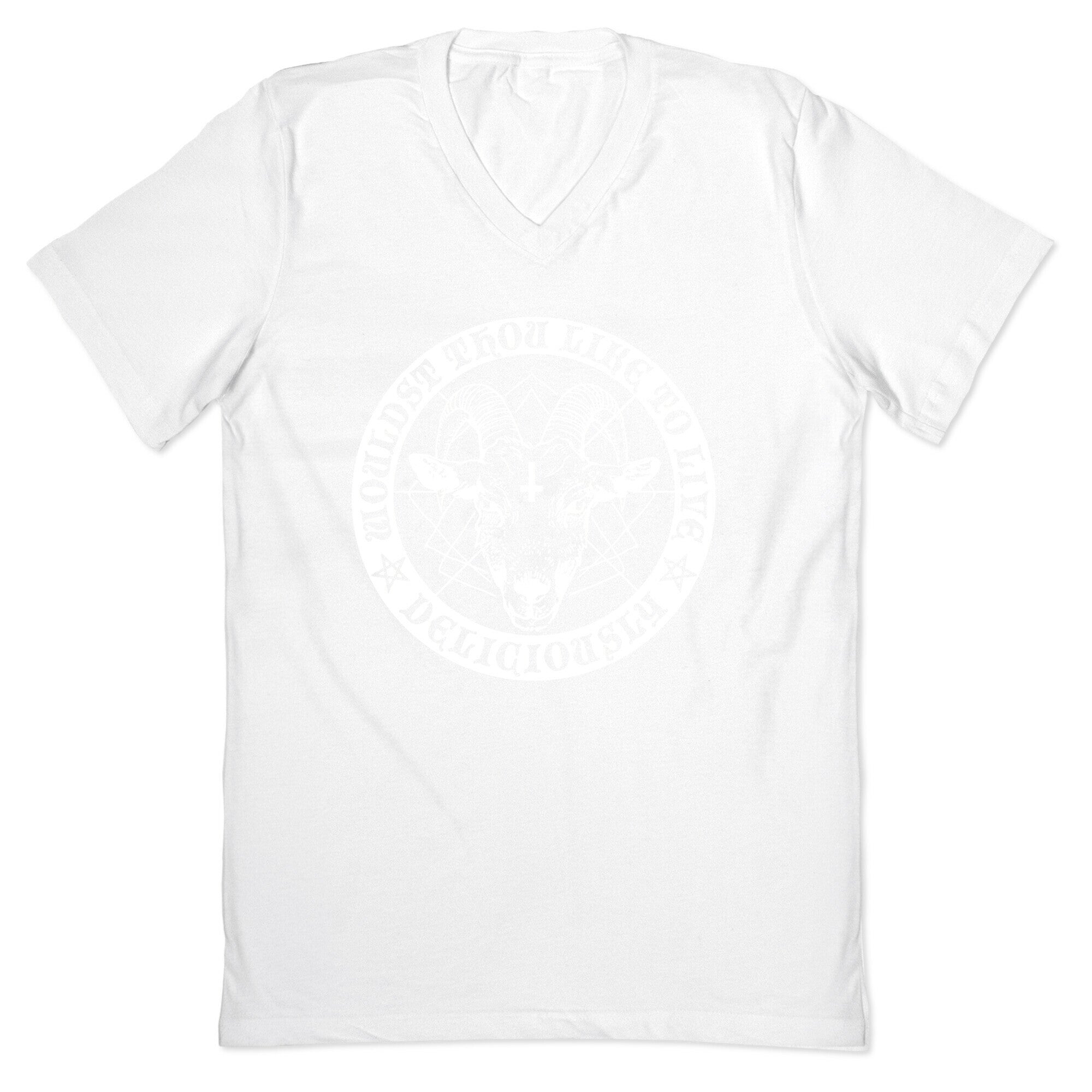 Black Philip: Wouldst Thou Like To Live Deliciously V-Neck