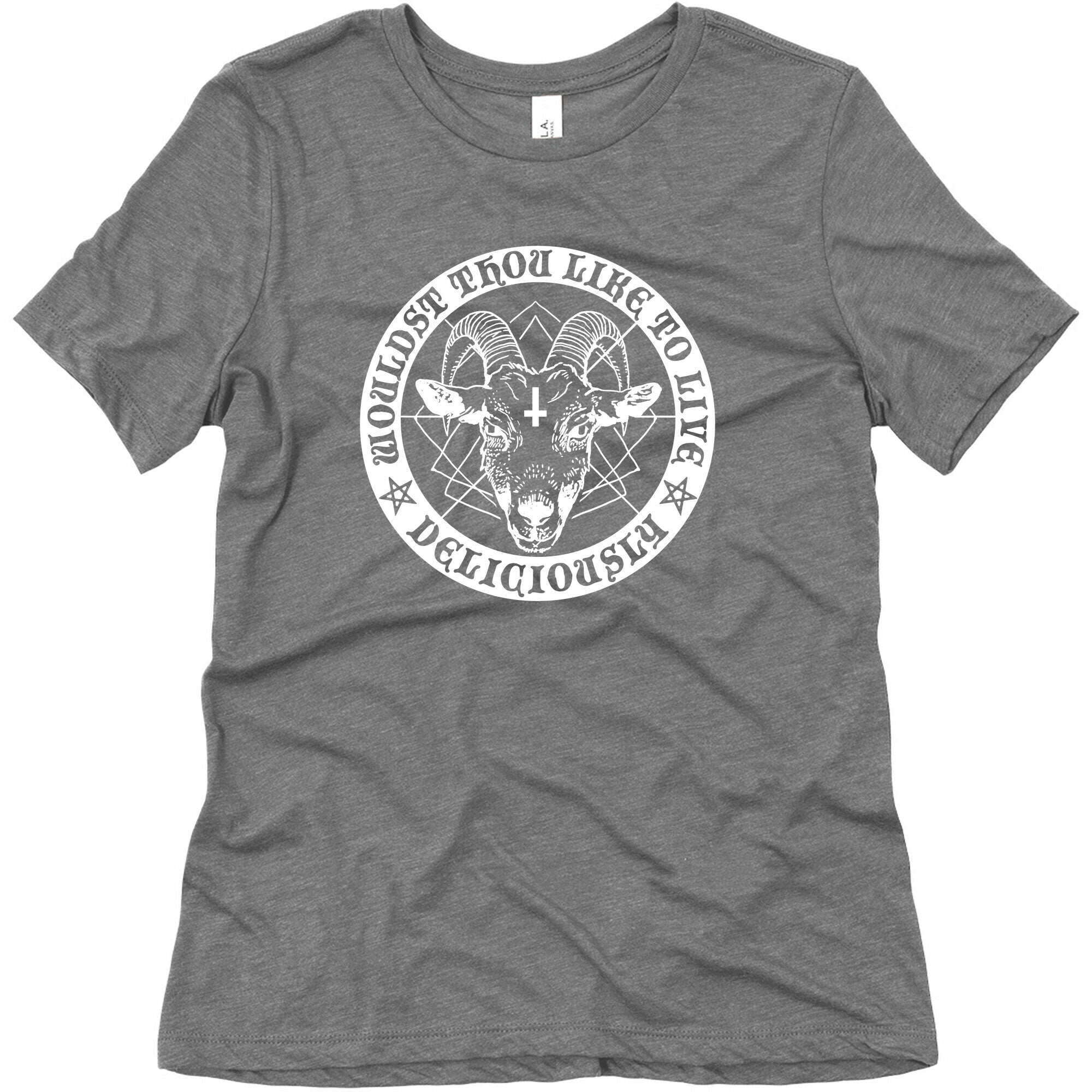 Black Philip: Wouldst Thou Like To Live Deliciously Women's Triblend Tee