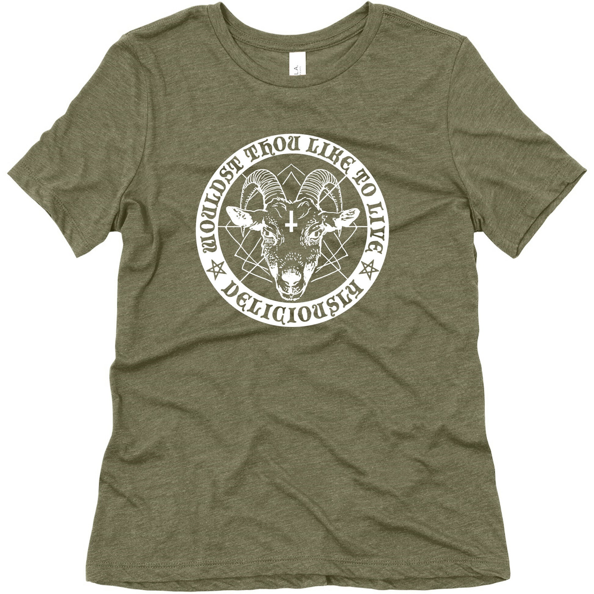 Black Philip: Wouldst Thou Like To Live Deliciously Women's Triblend Tee