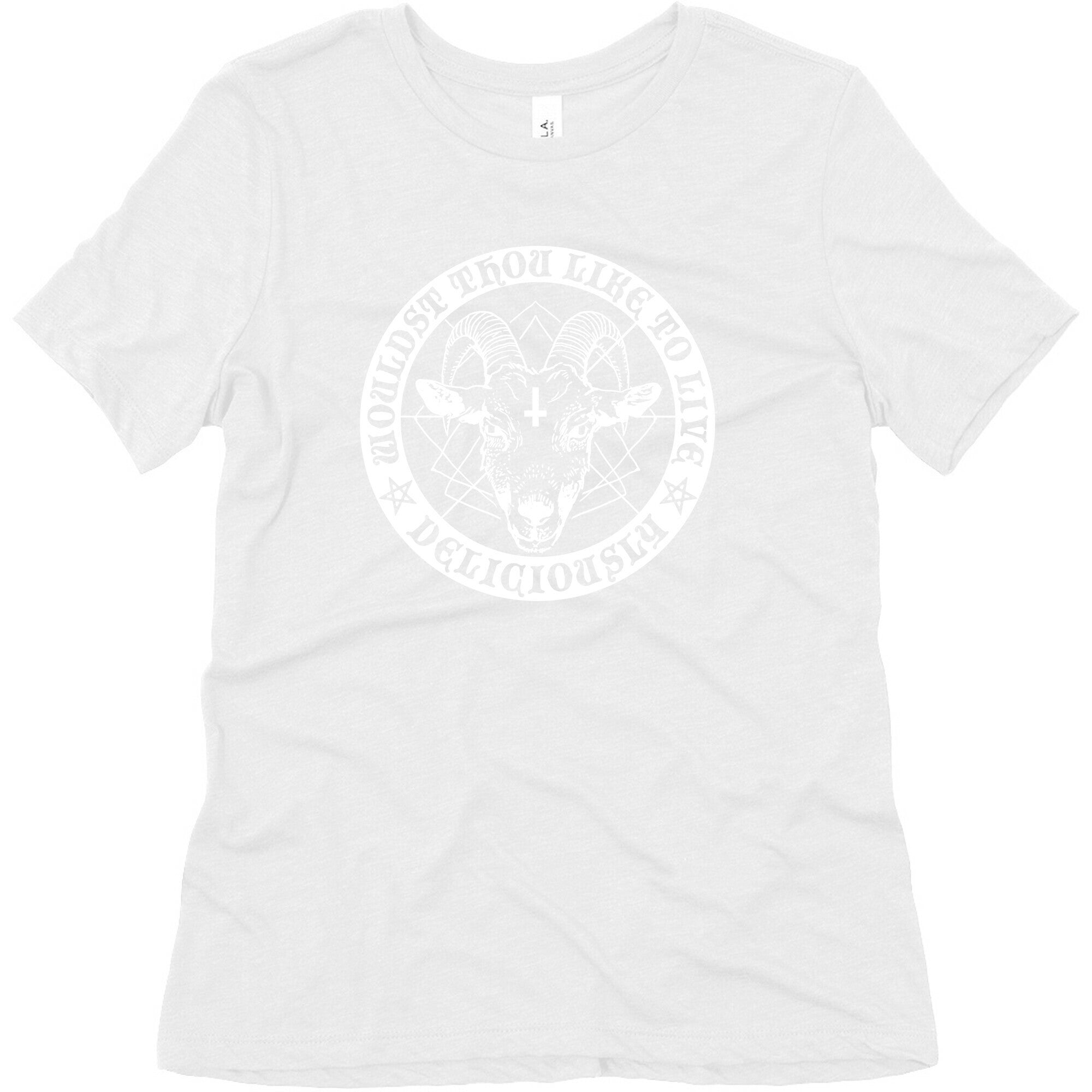 Black Philip: Wouldst Thou Like To Live Deliciously Women's Triblend Tee